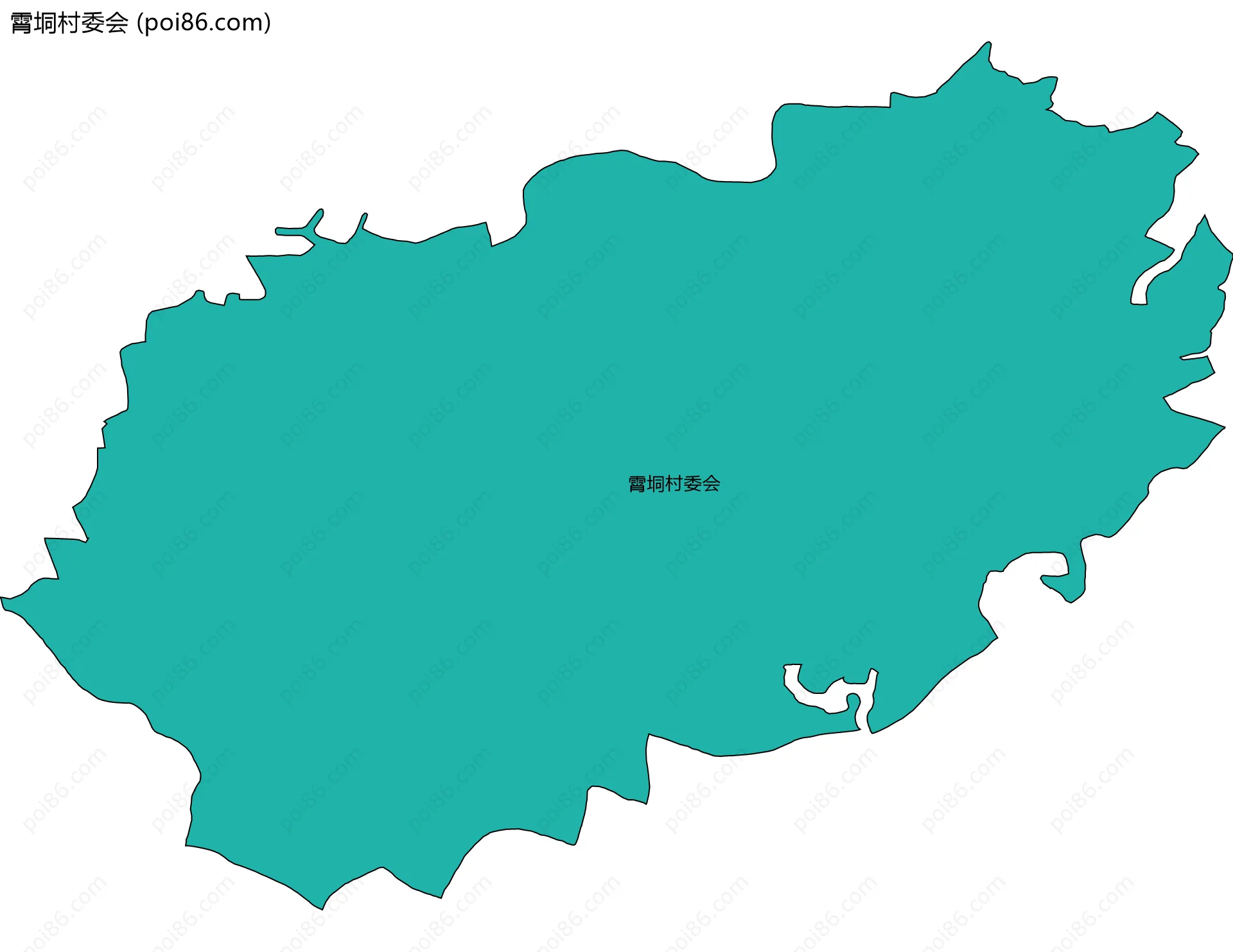 霄垌村委会边界地图