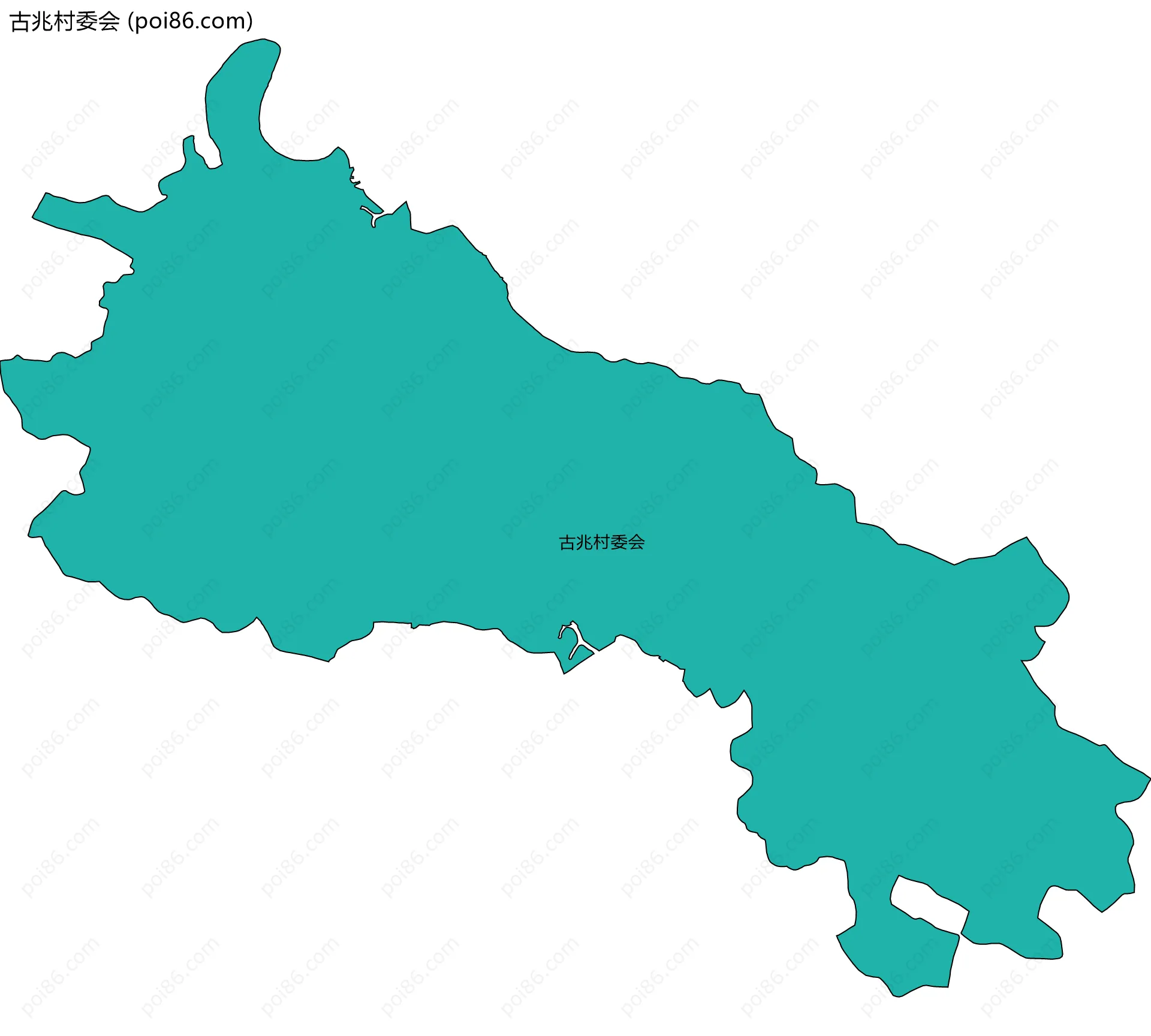 古兆村委会边界地图