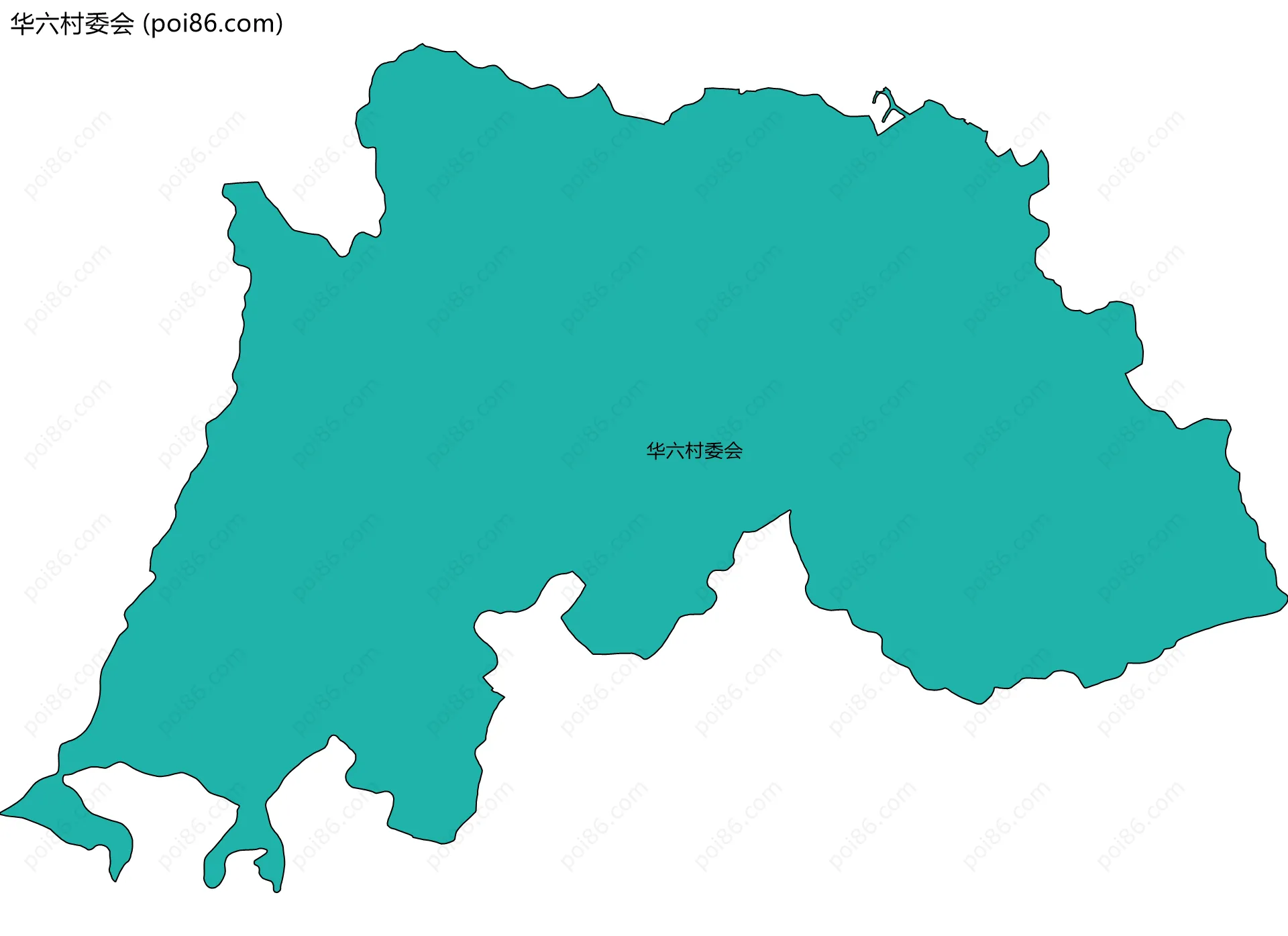 华六村委会边界地图
