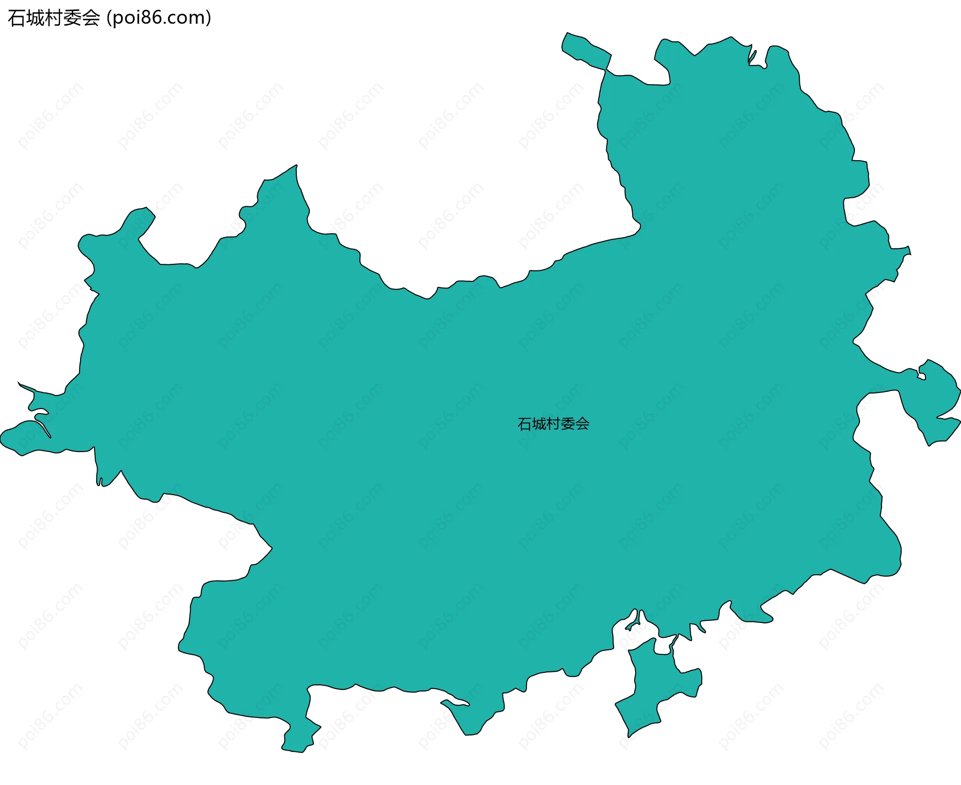 石城村委会边界地图