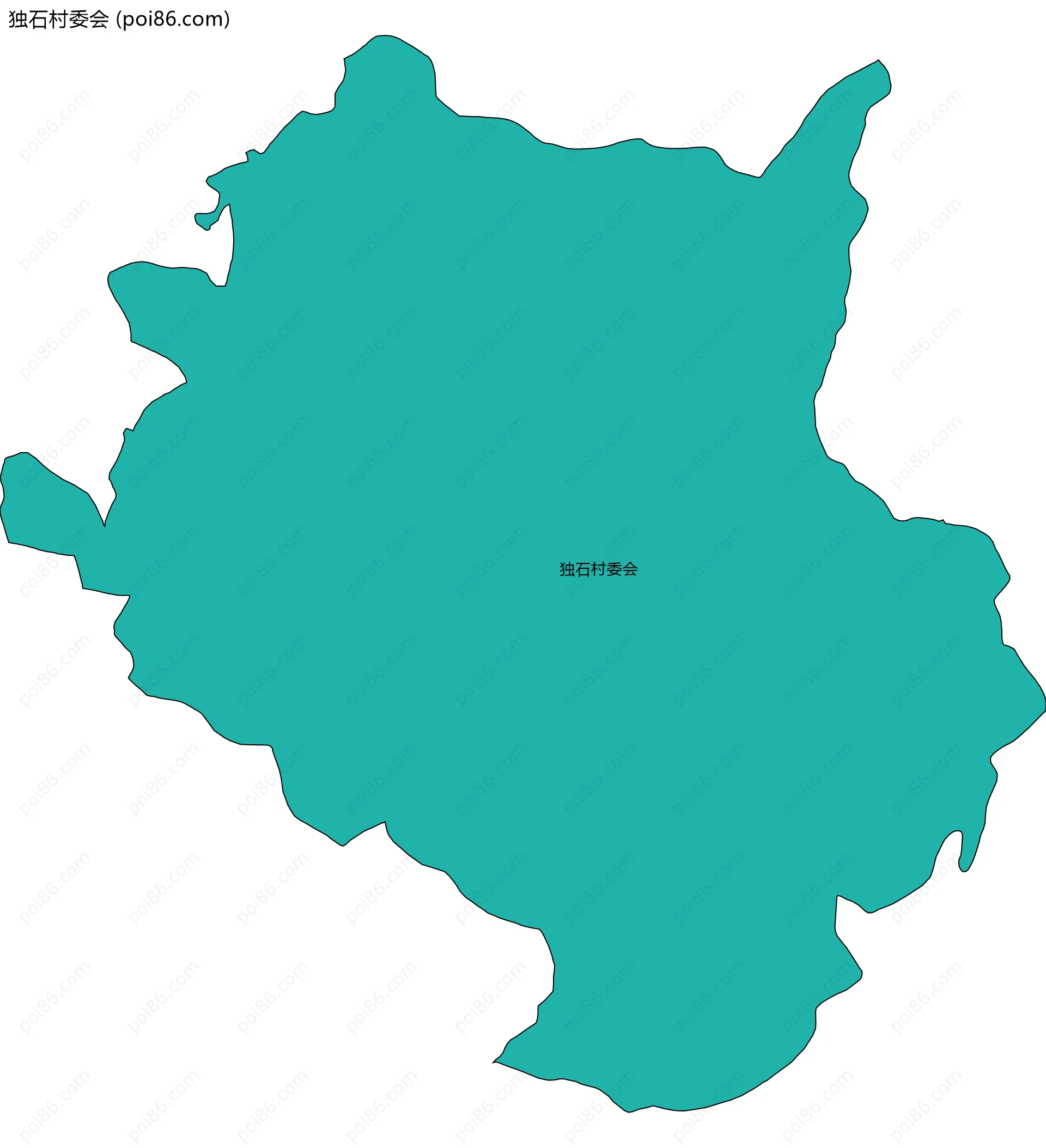 独石村委会边界地图