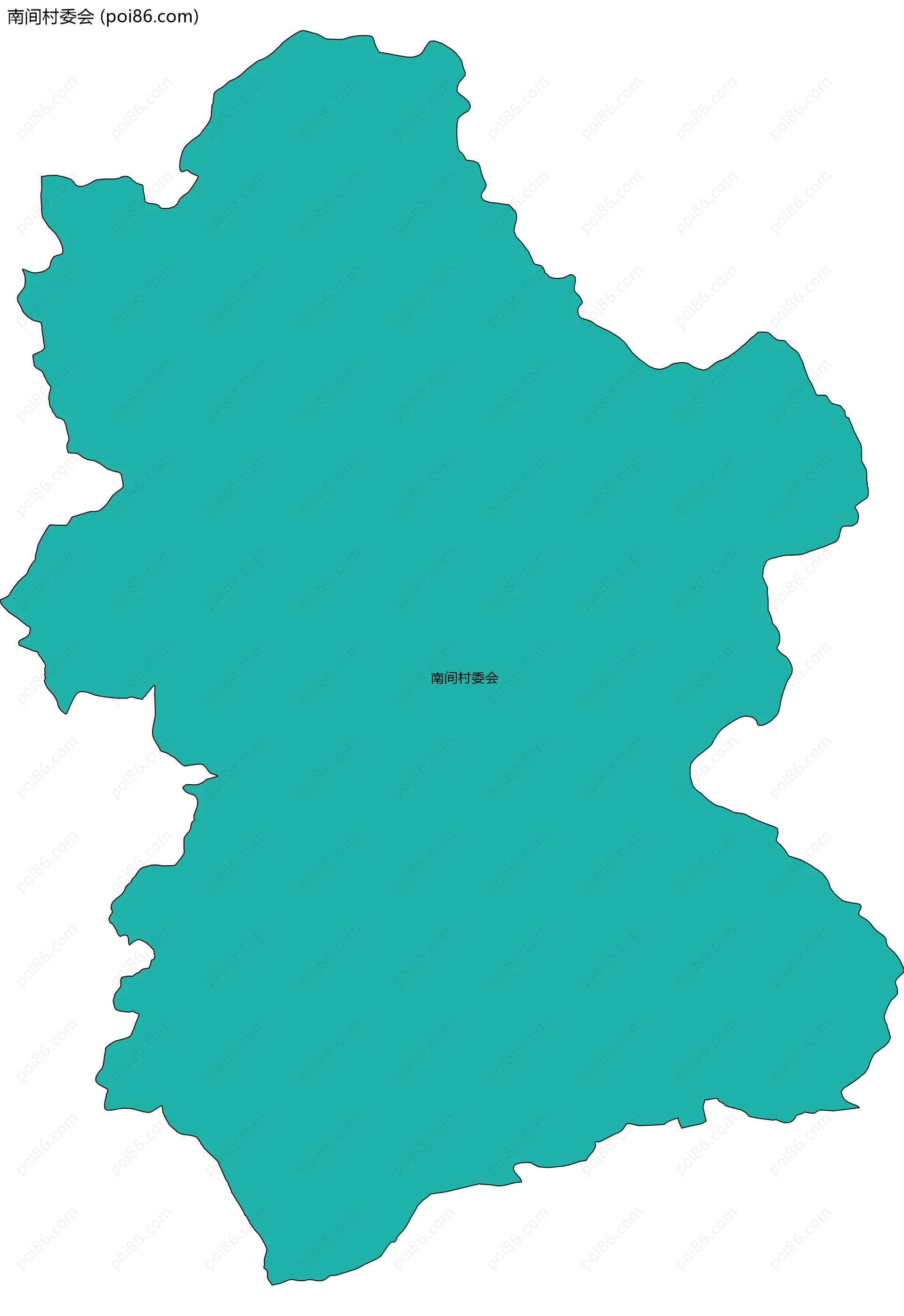 南间村委会边界地图