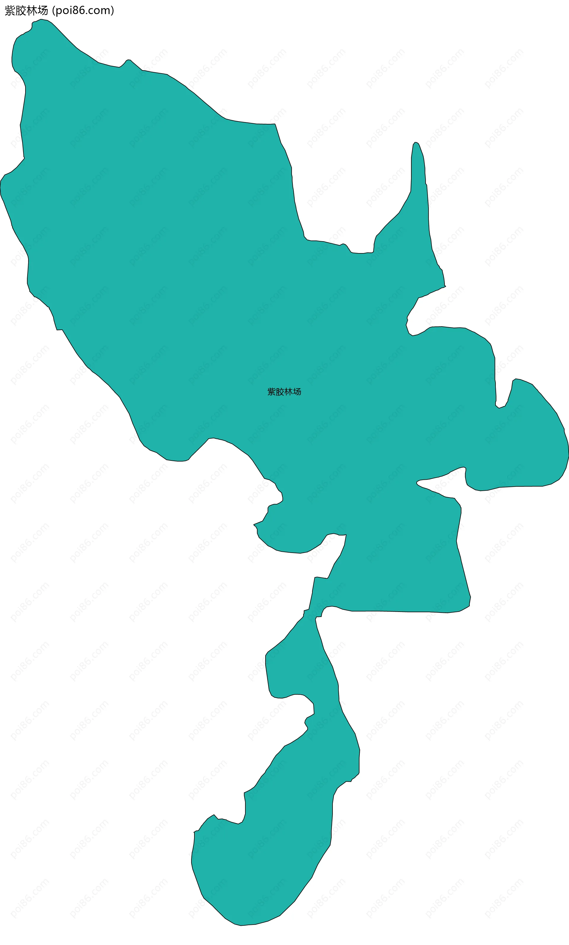 紫胶林场边界地图