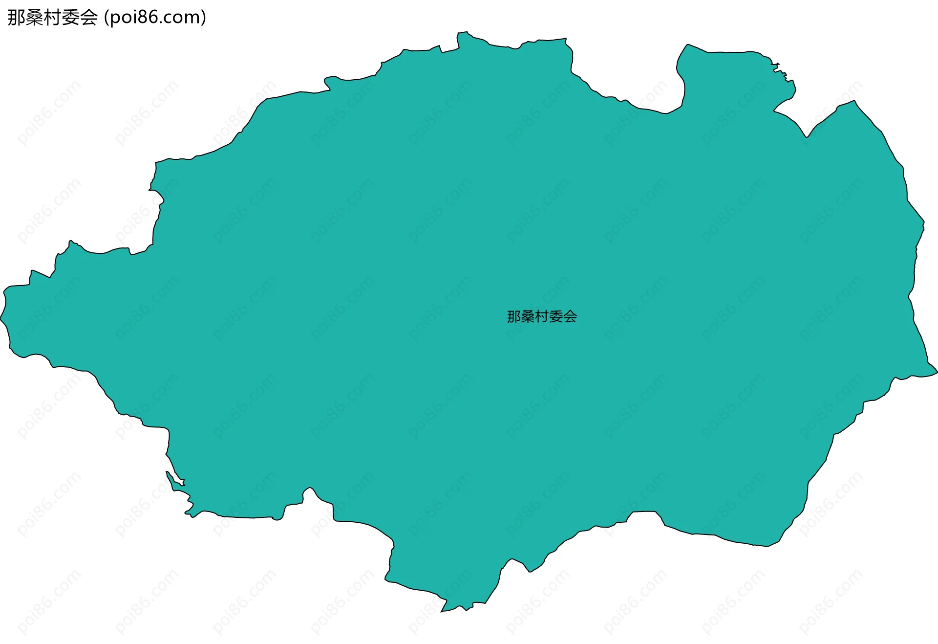 那桑村委会边界地图