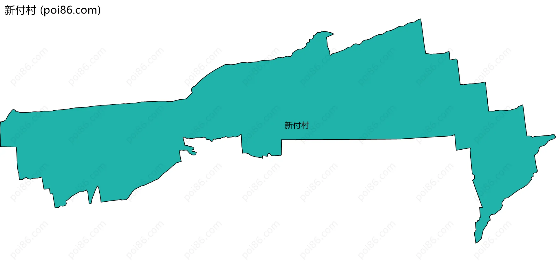 新付村边界地图