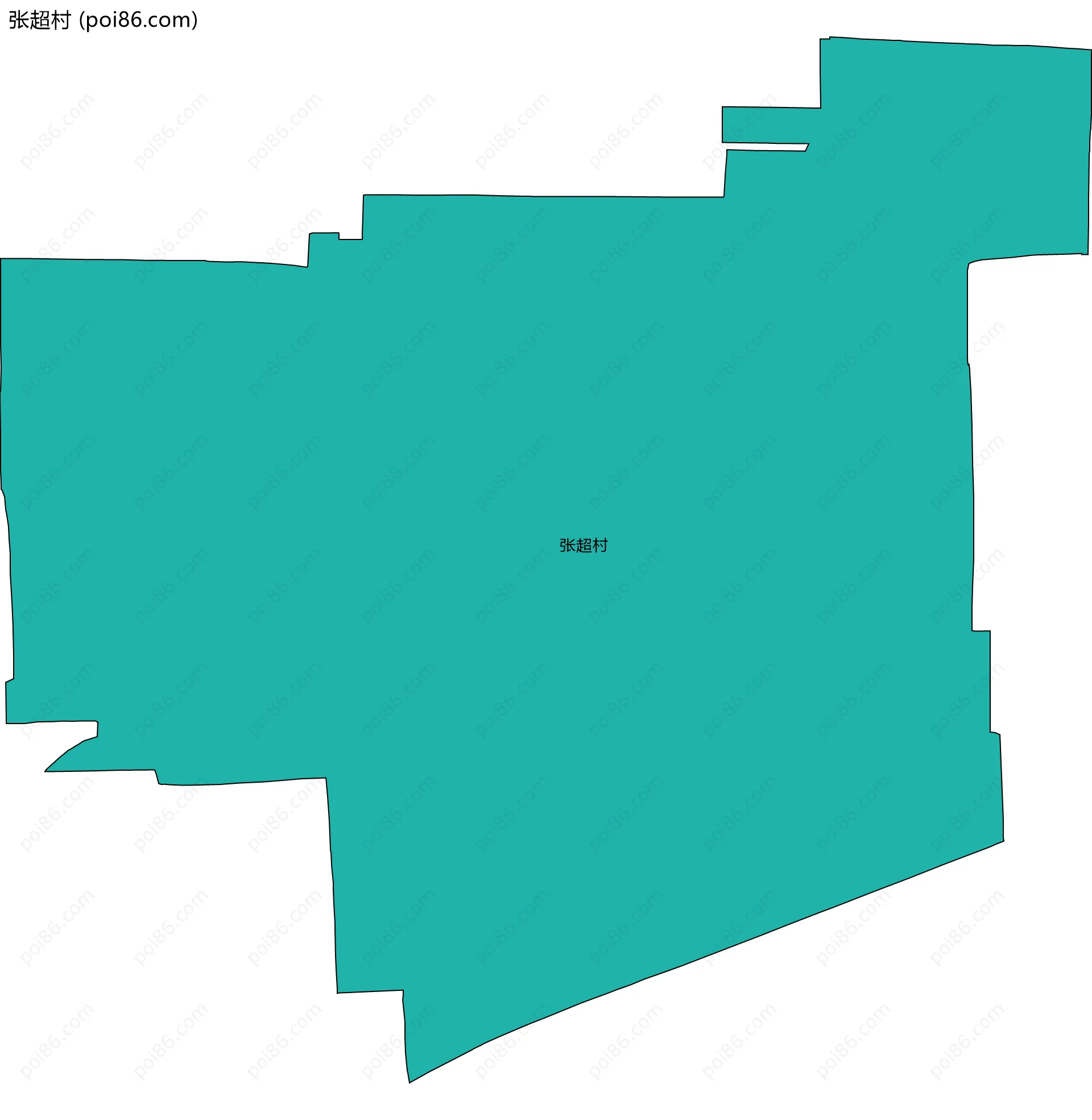 张超村边界地图