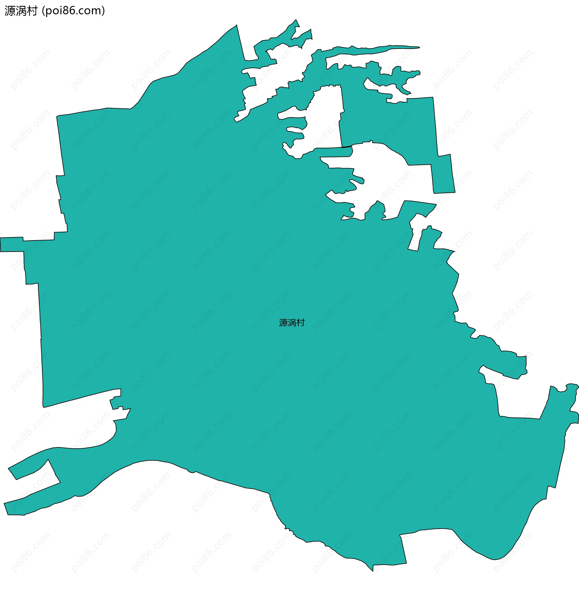 源涡村边界地图