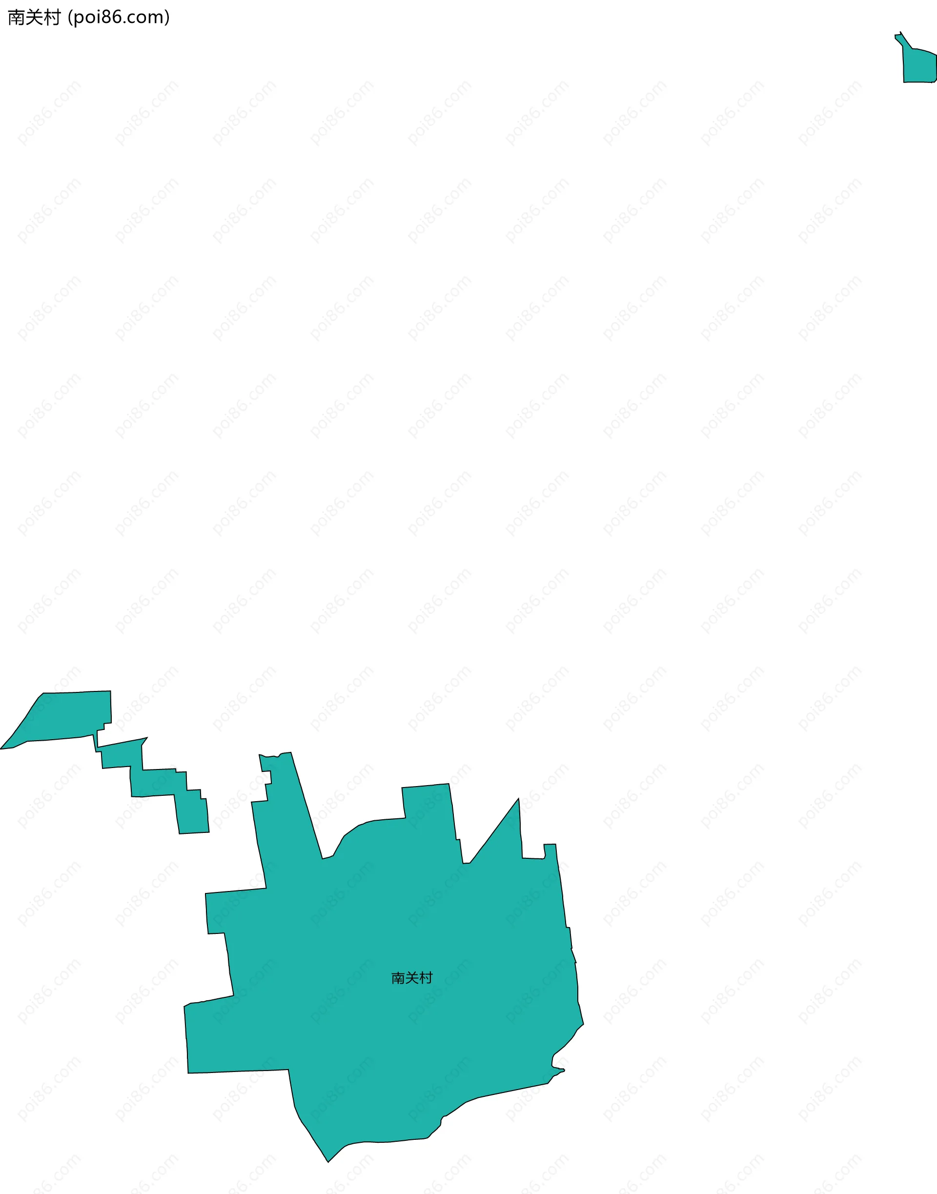 南关村边界地图
