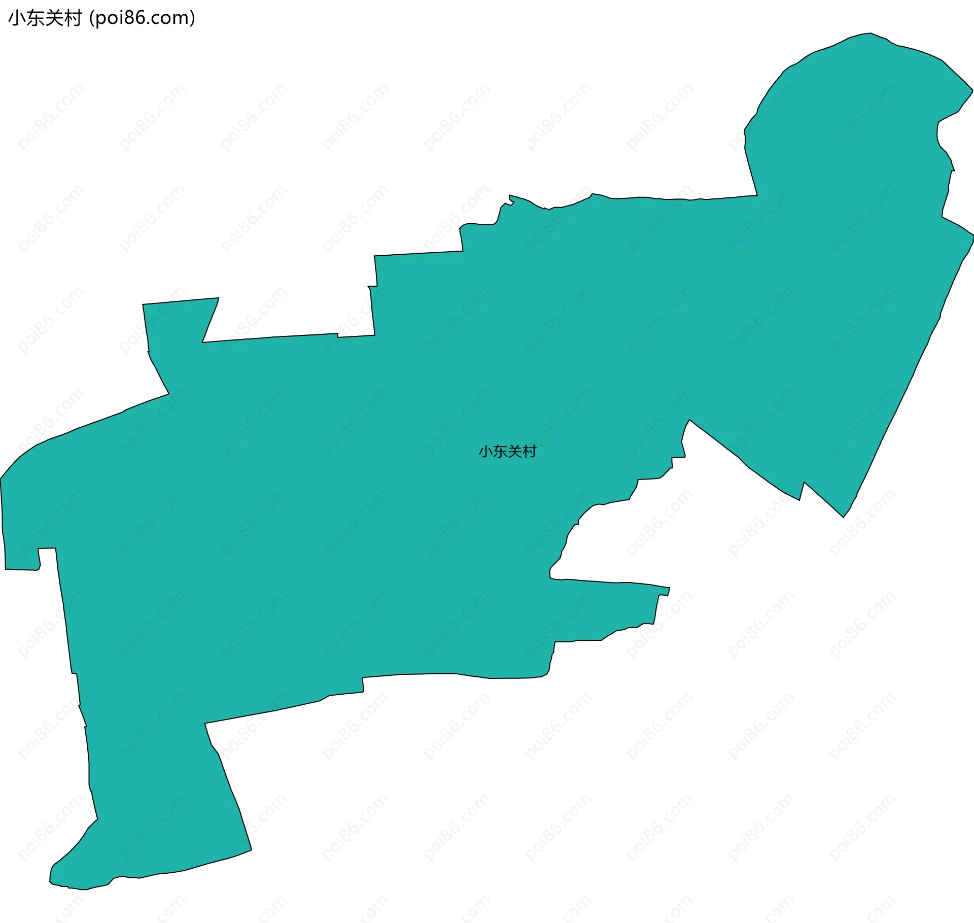 小东关村边界地图