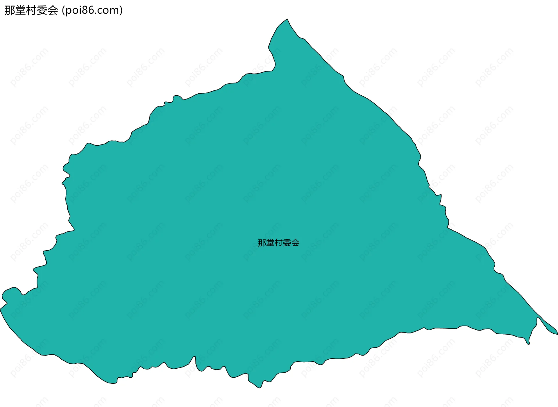 那堂村委会边界地图