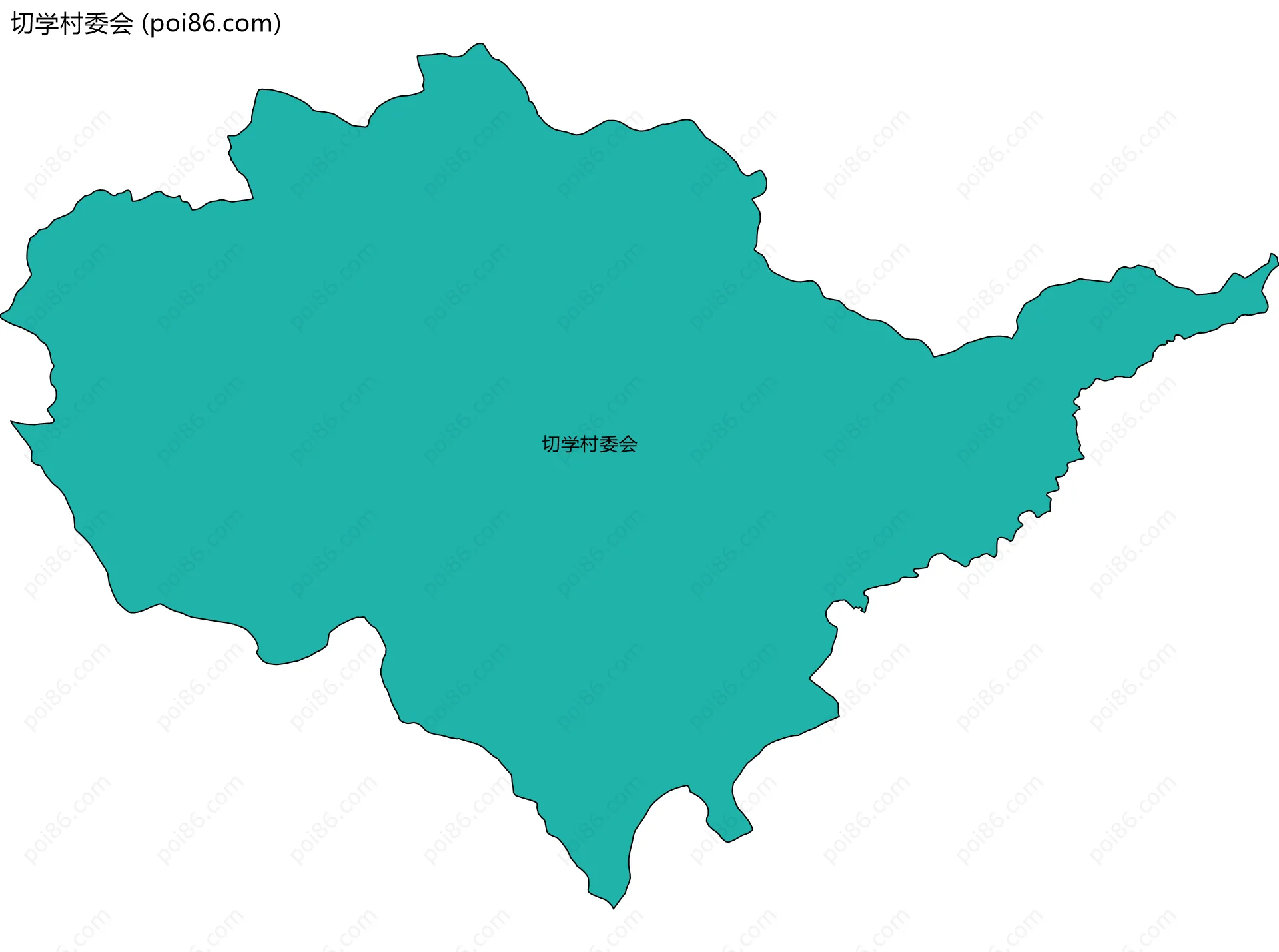 切学村委会边界地图