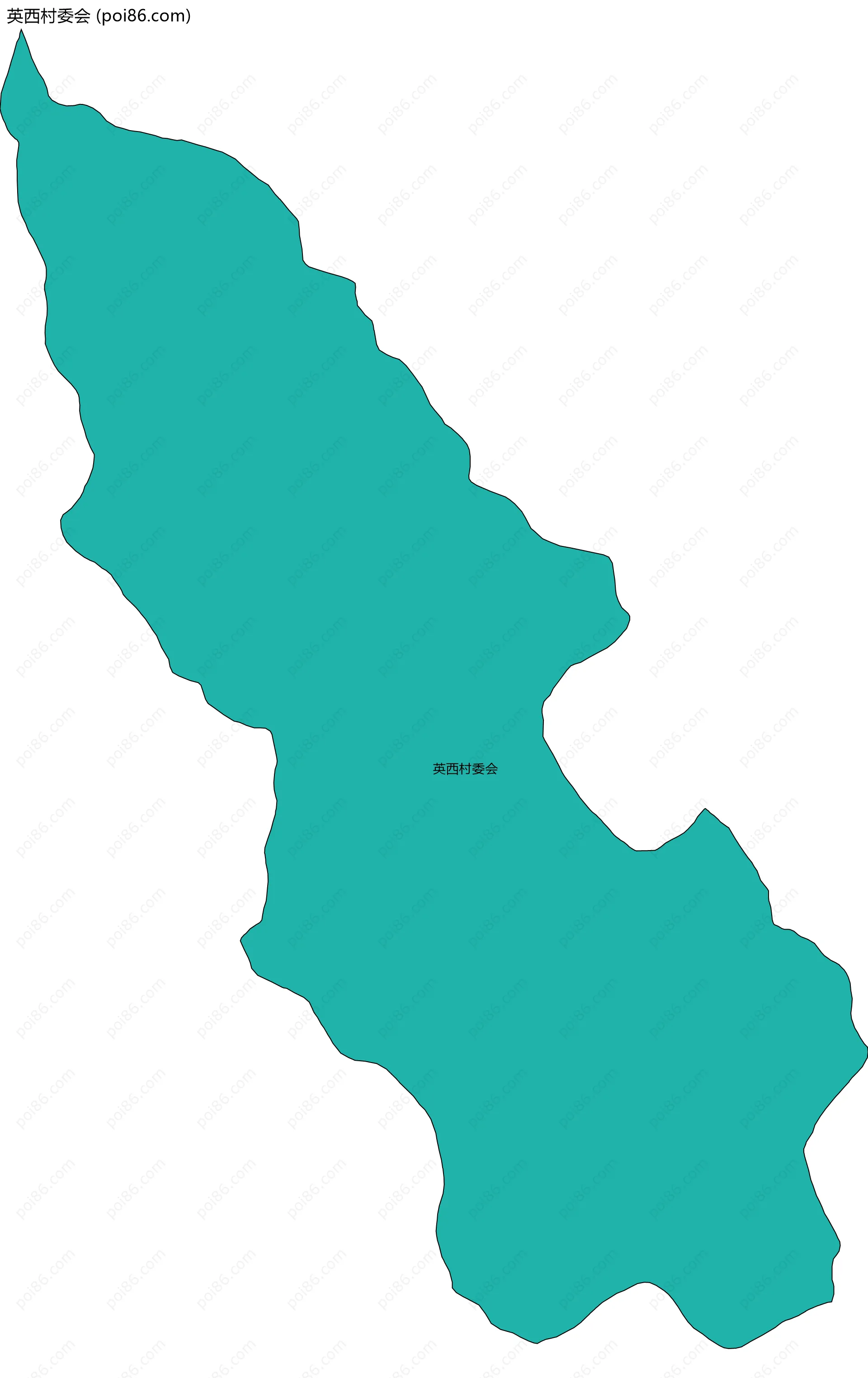 英西村委会边界地图