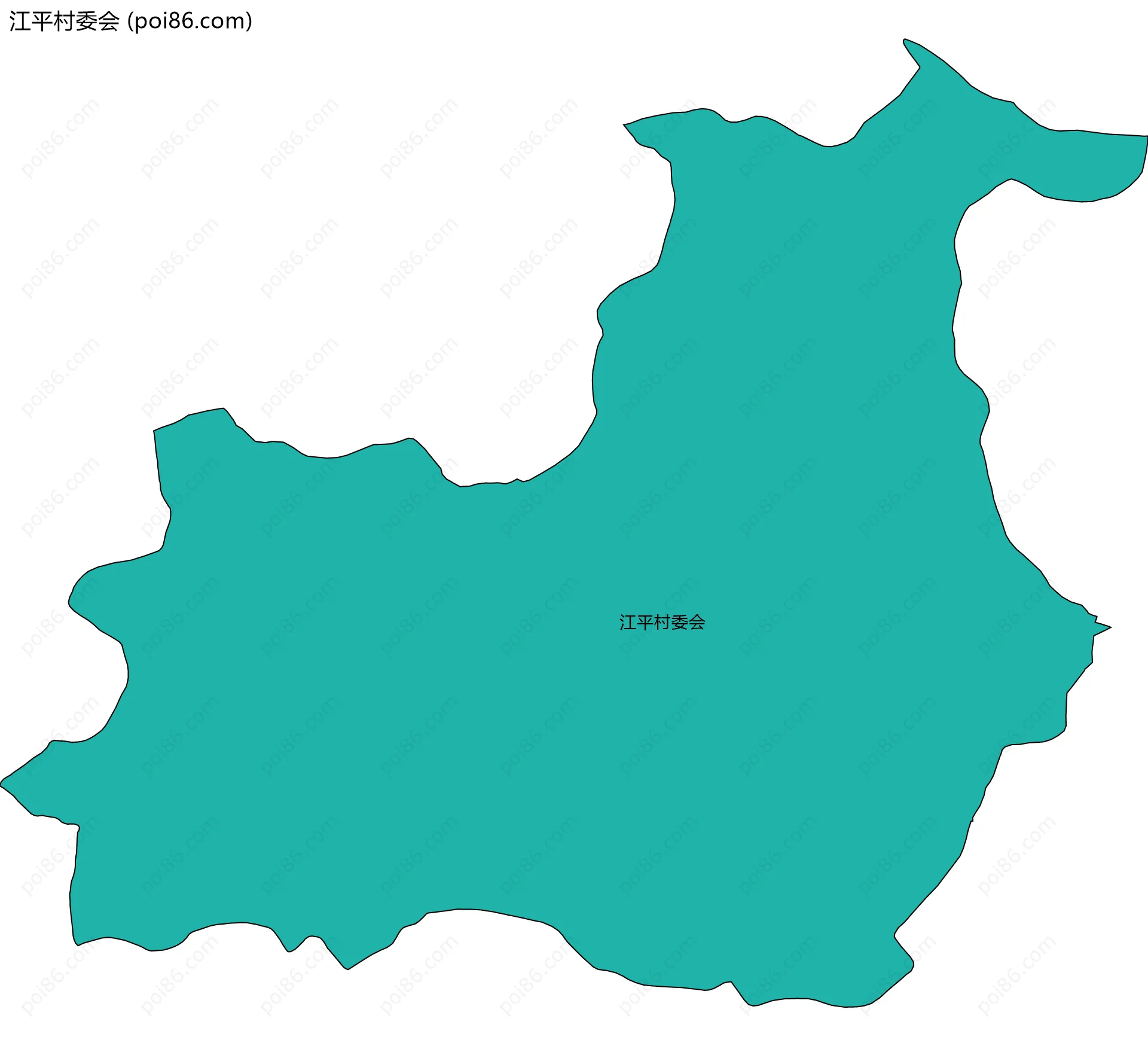 江平村委会边界地图
