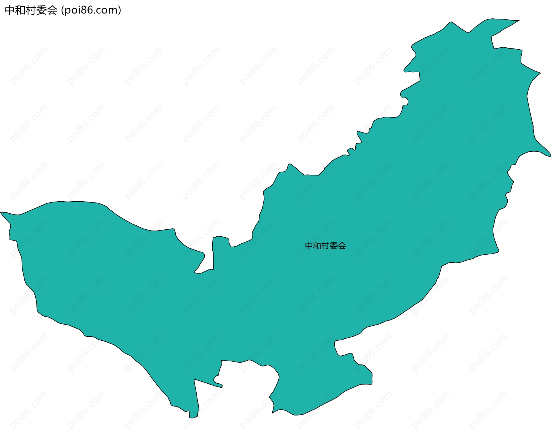 中和村委会边界地图