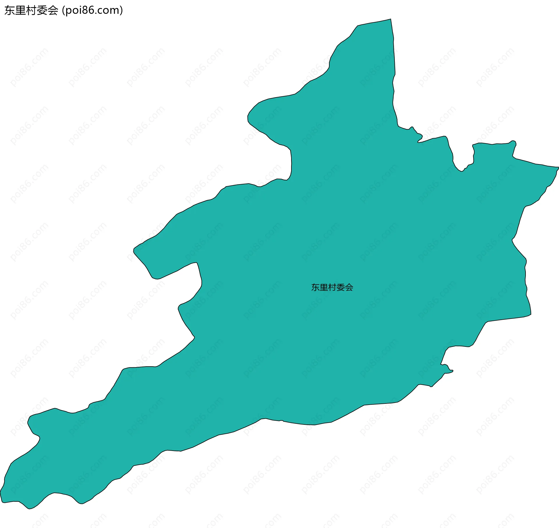 东里村委会边界地图