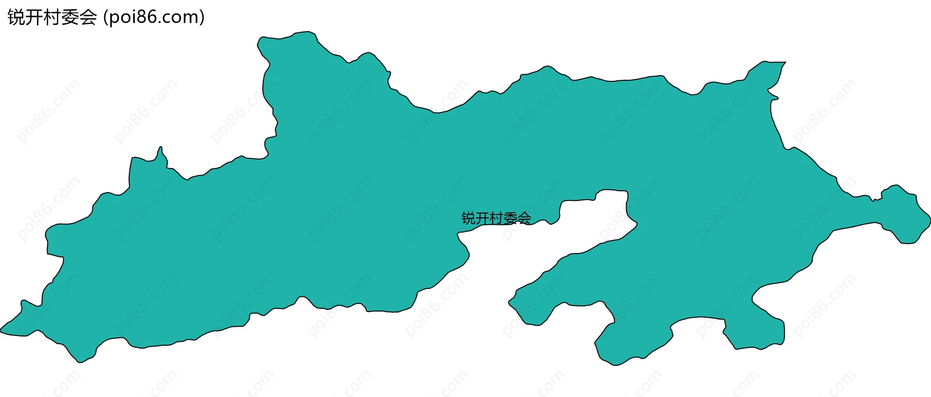 锐开村委会边界地图