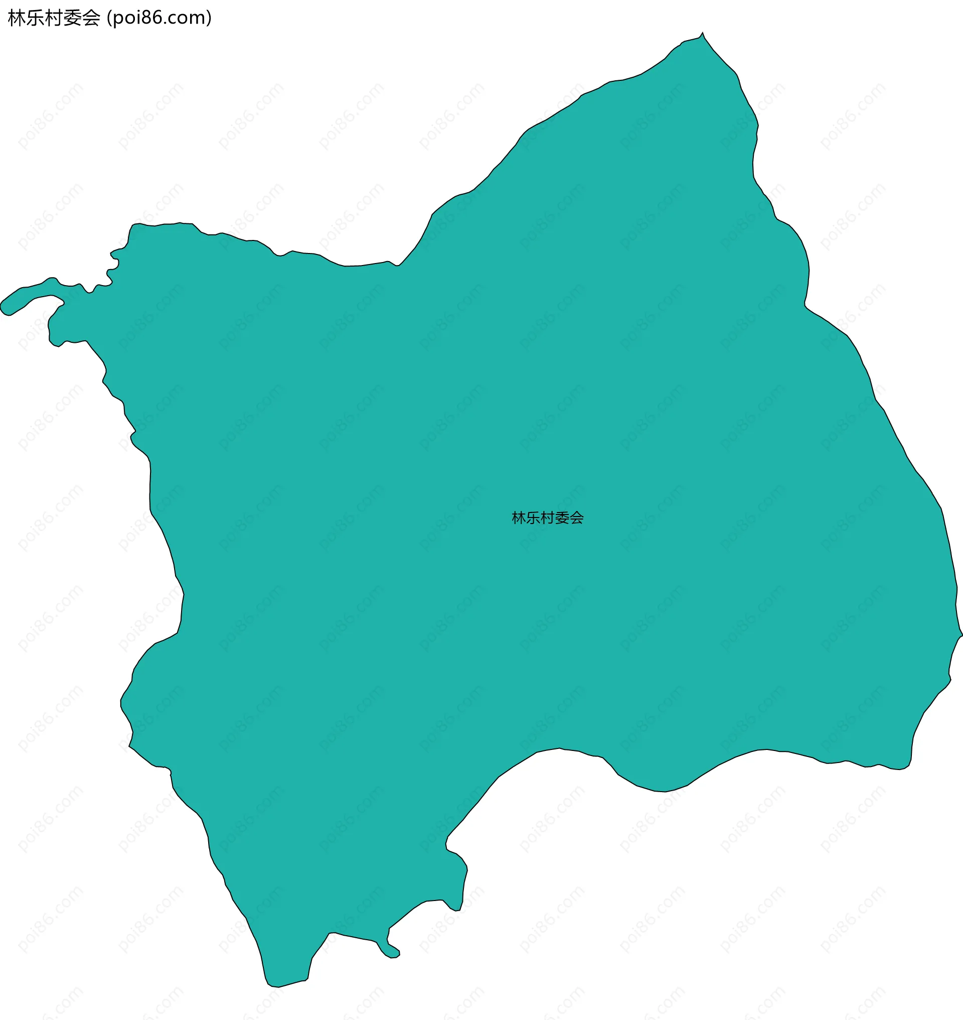 林乐村委会边界地图
