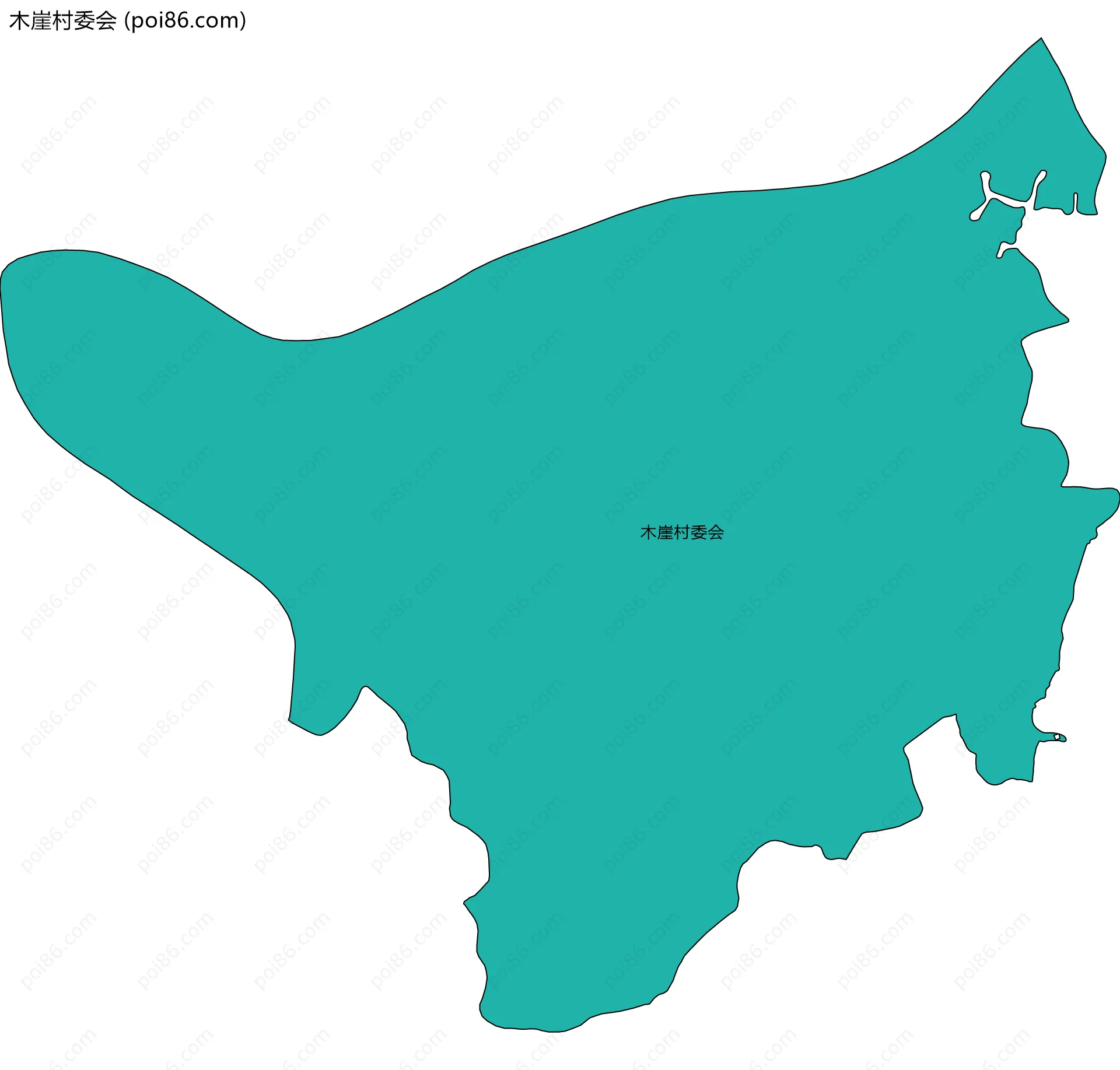 木崖村委会边界地图