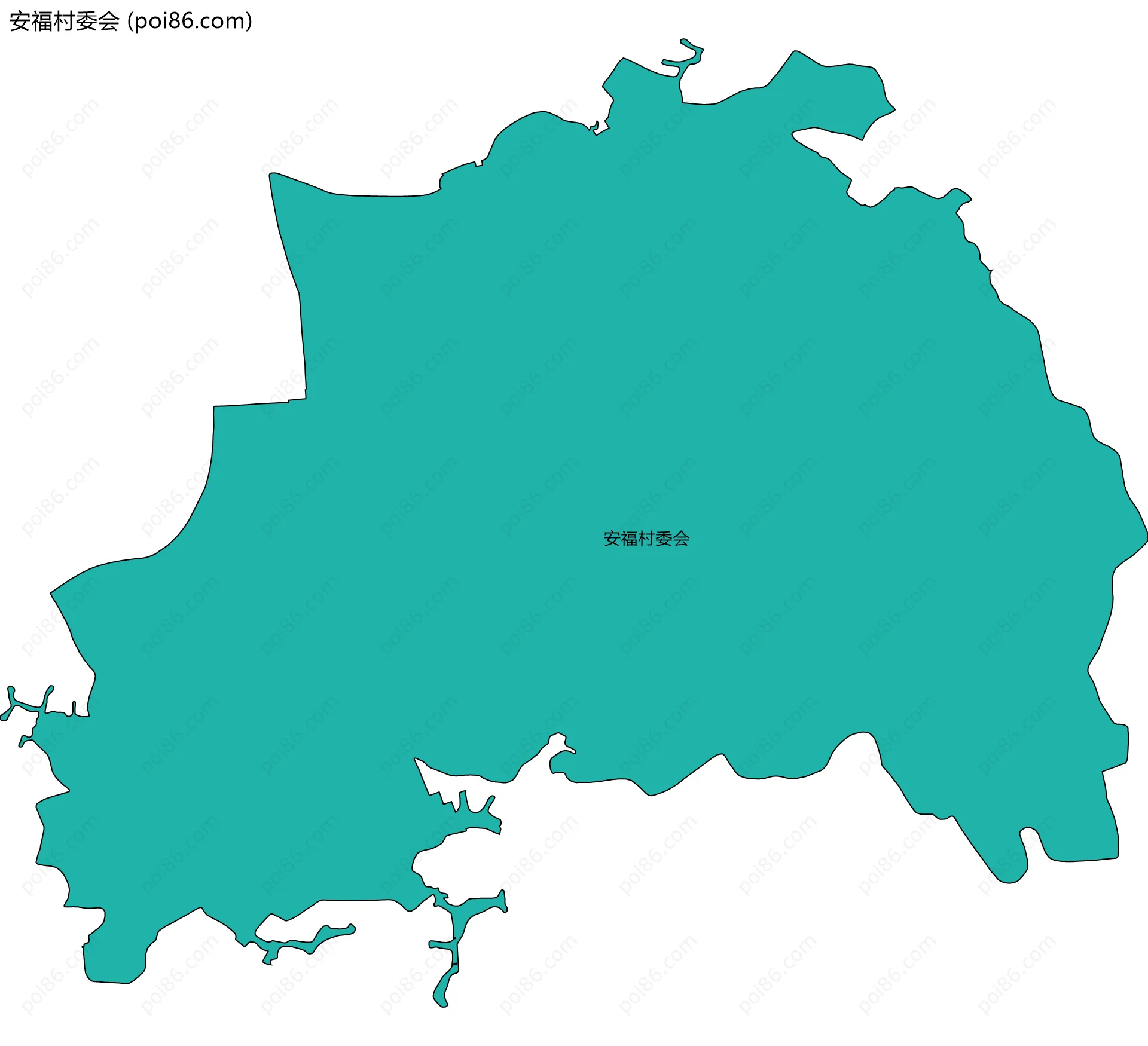安福村委会边界地图