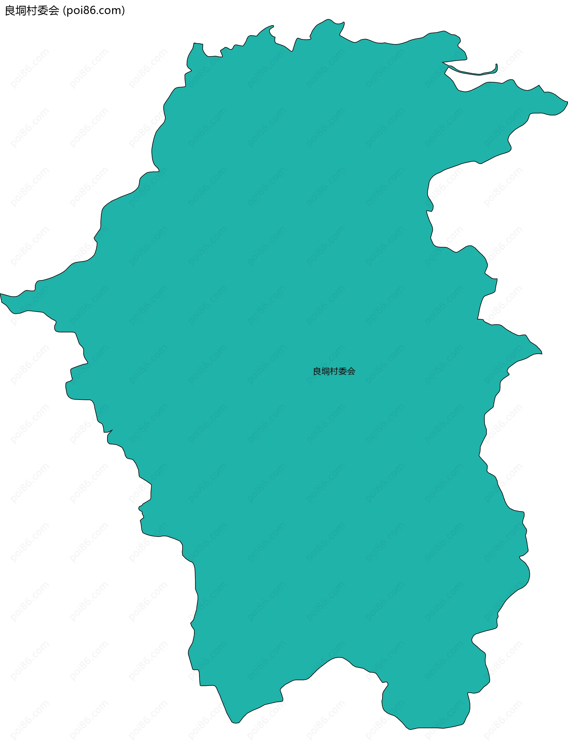 良垌村委会边界地图