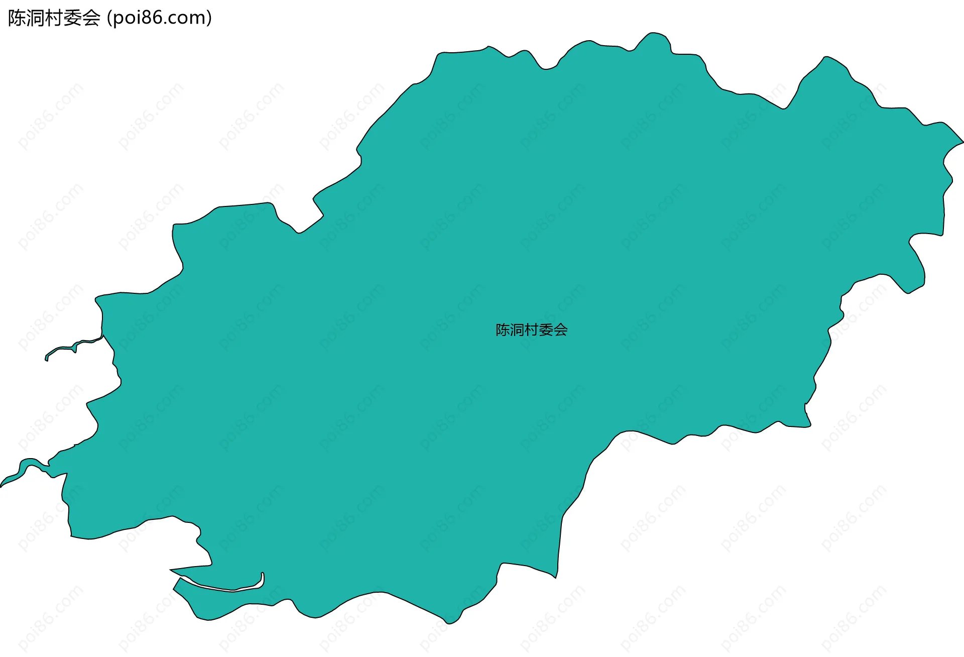 陈洞村委会边界地图