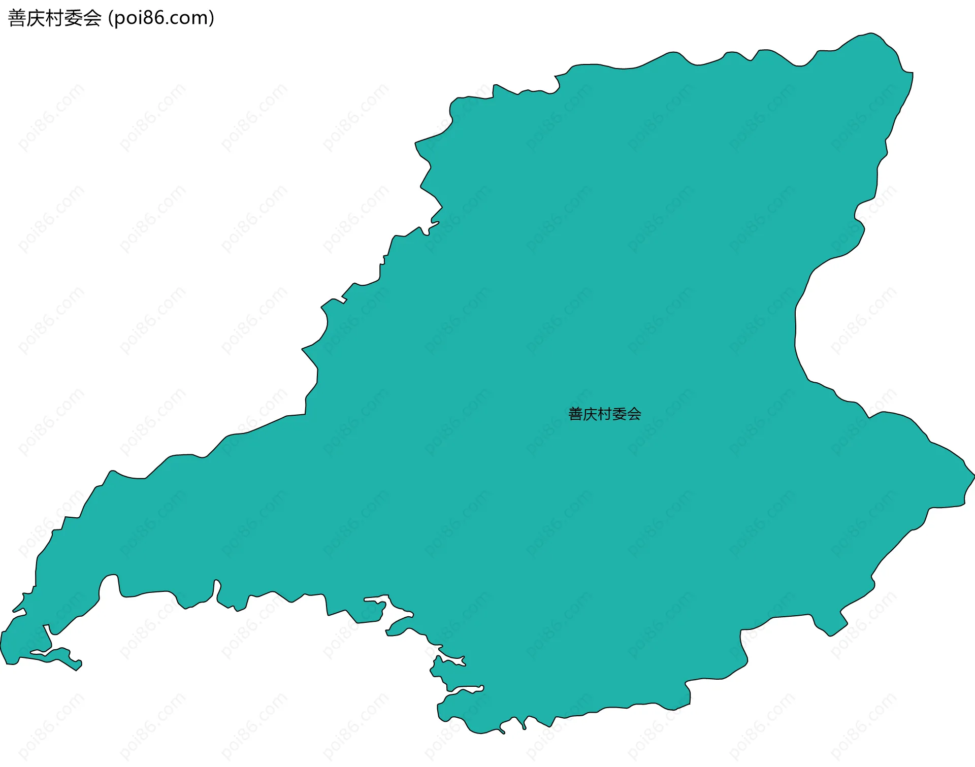 善庆村委会边界地图