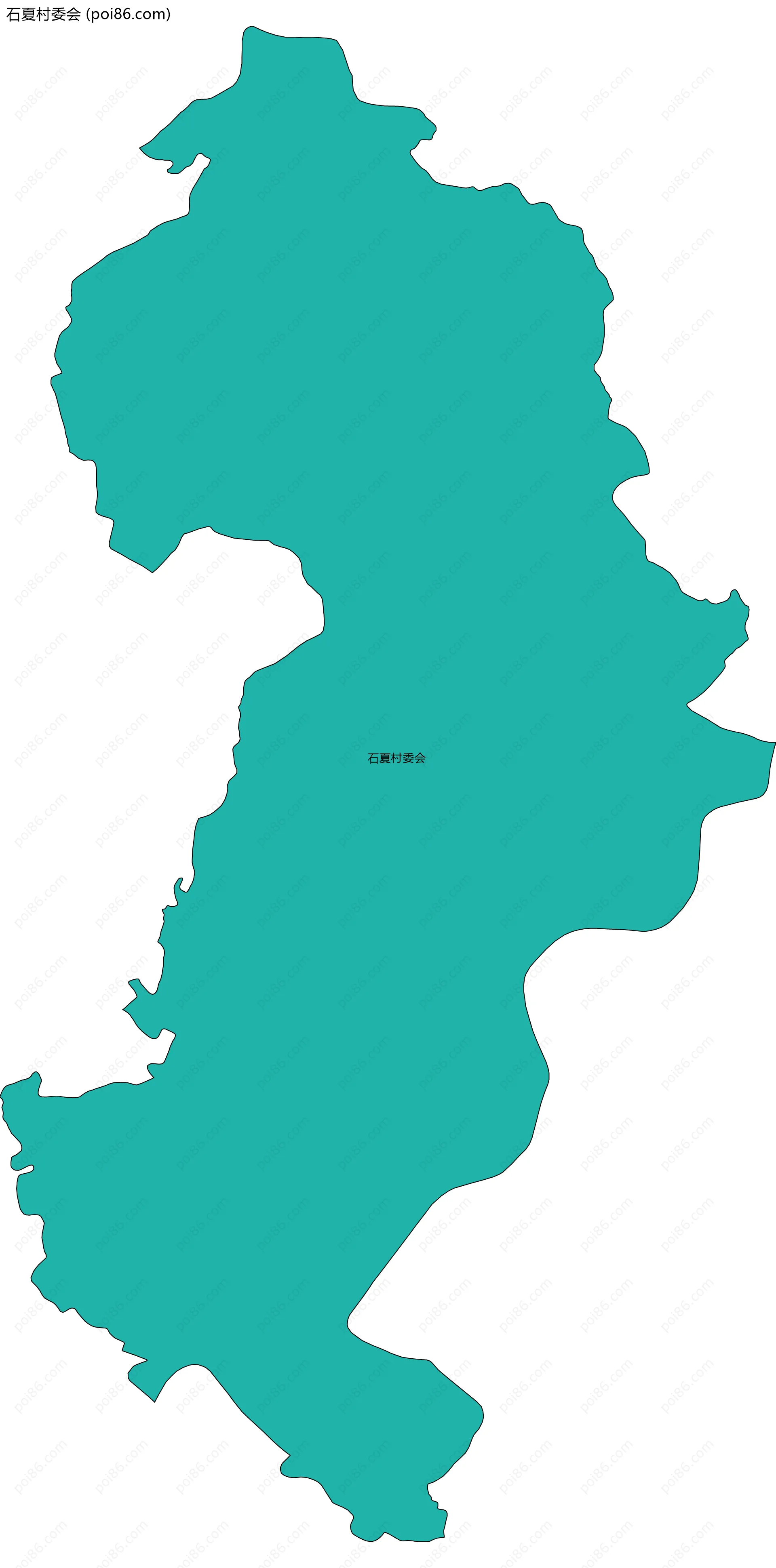 石夏村委会边界地图