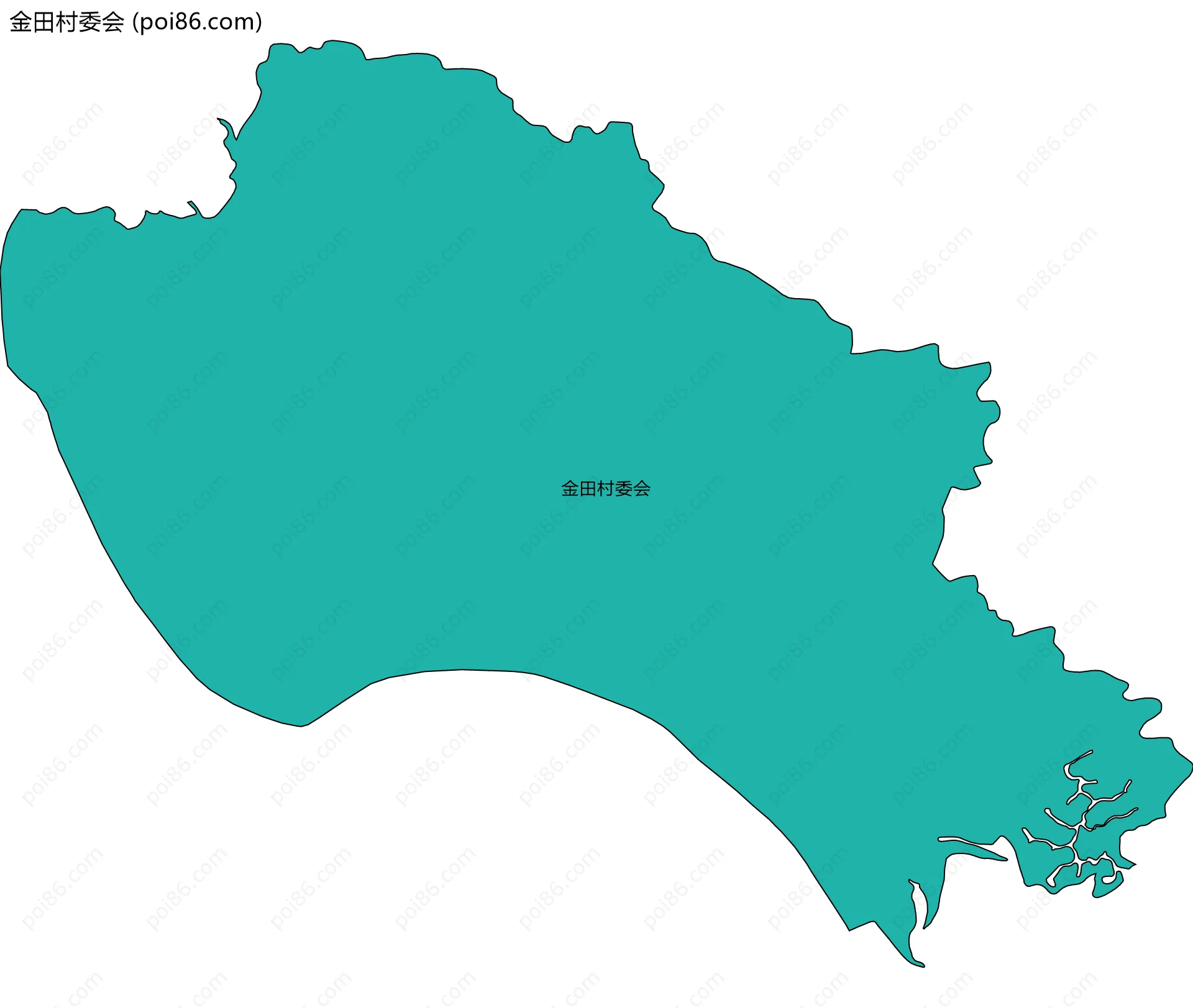 金田村委会边界地图