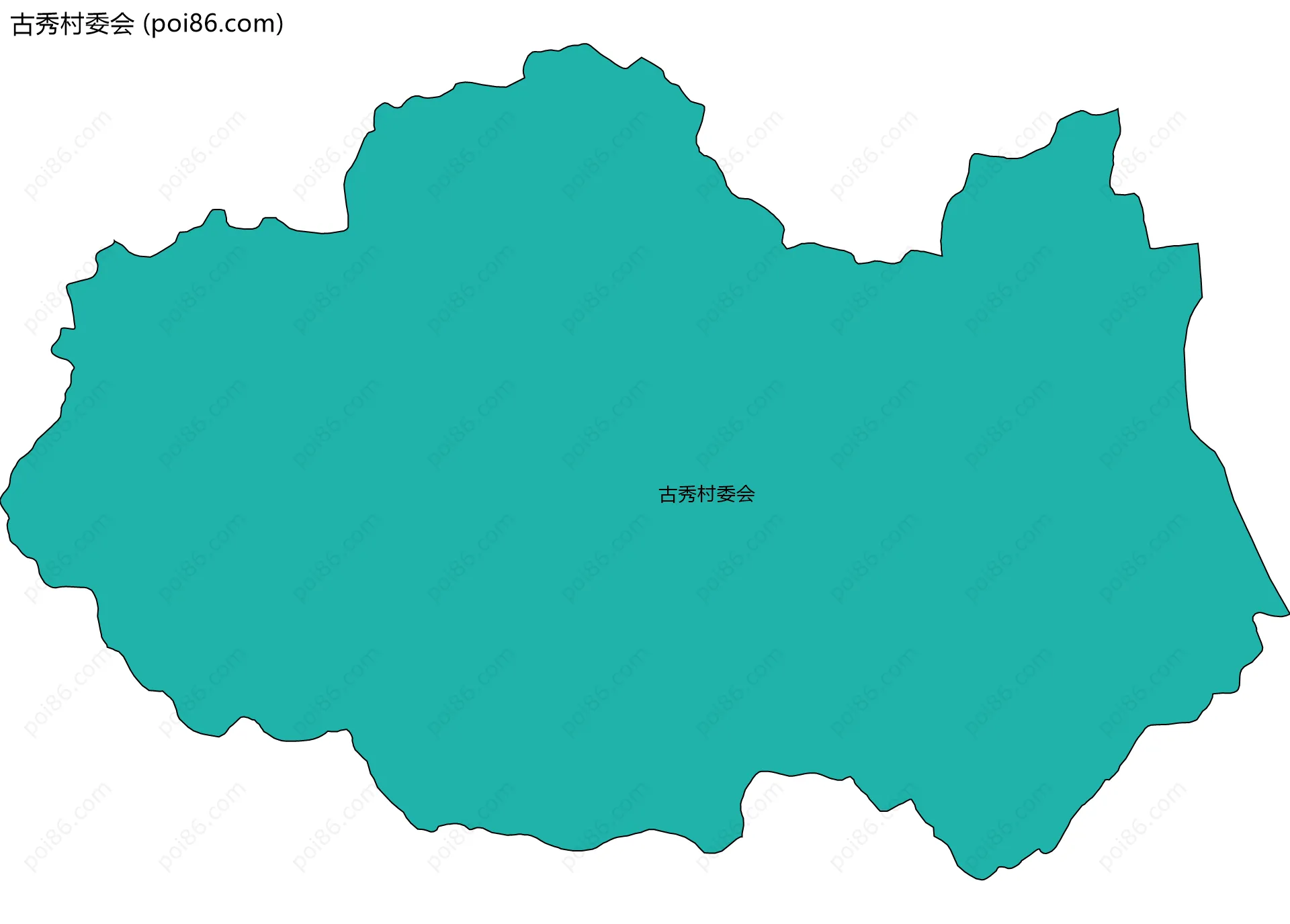 古秀村委会边界地图