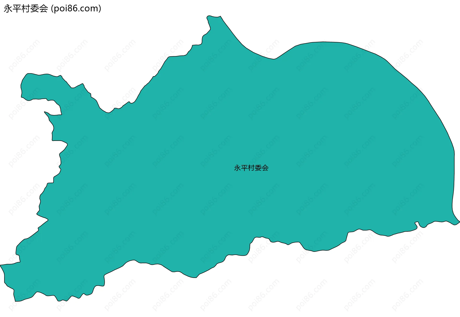 永平村委会边界地图