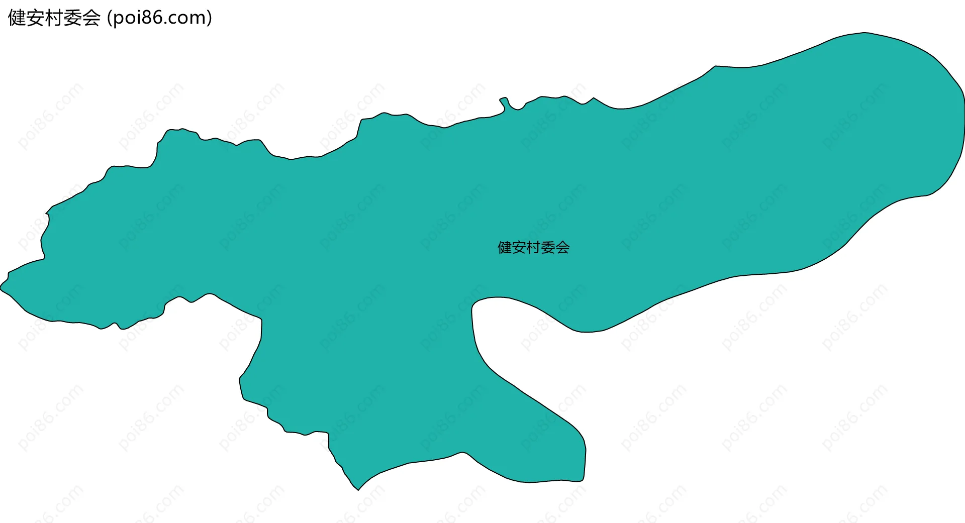 健安村委会边界地图