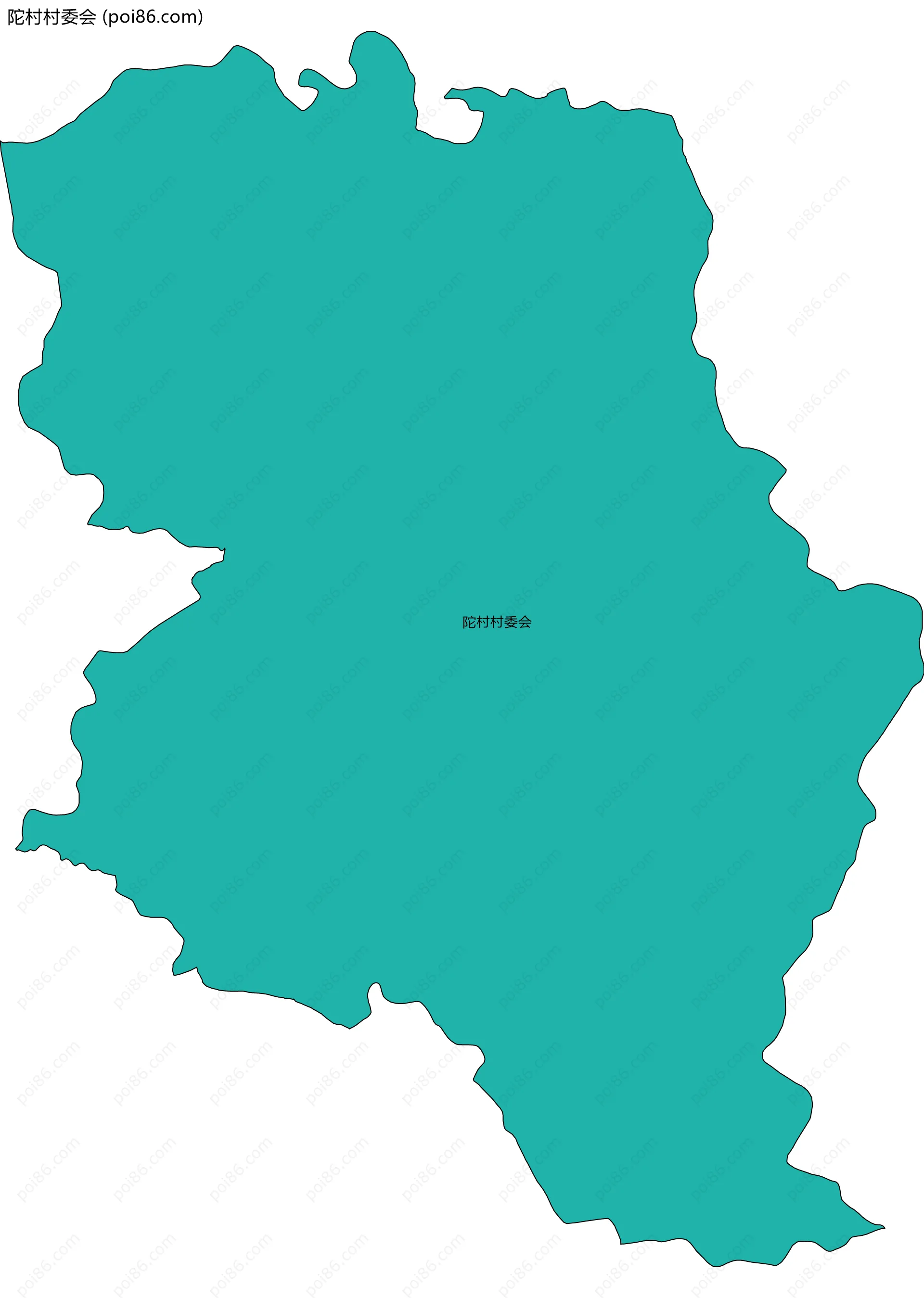 陀村村委会边界地图