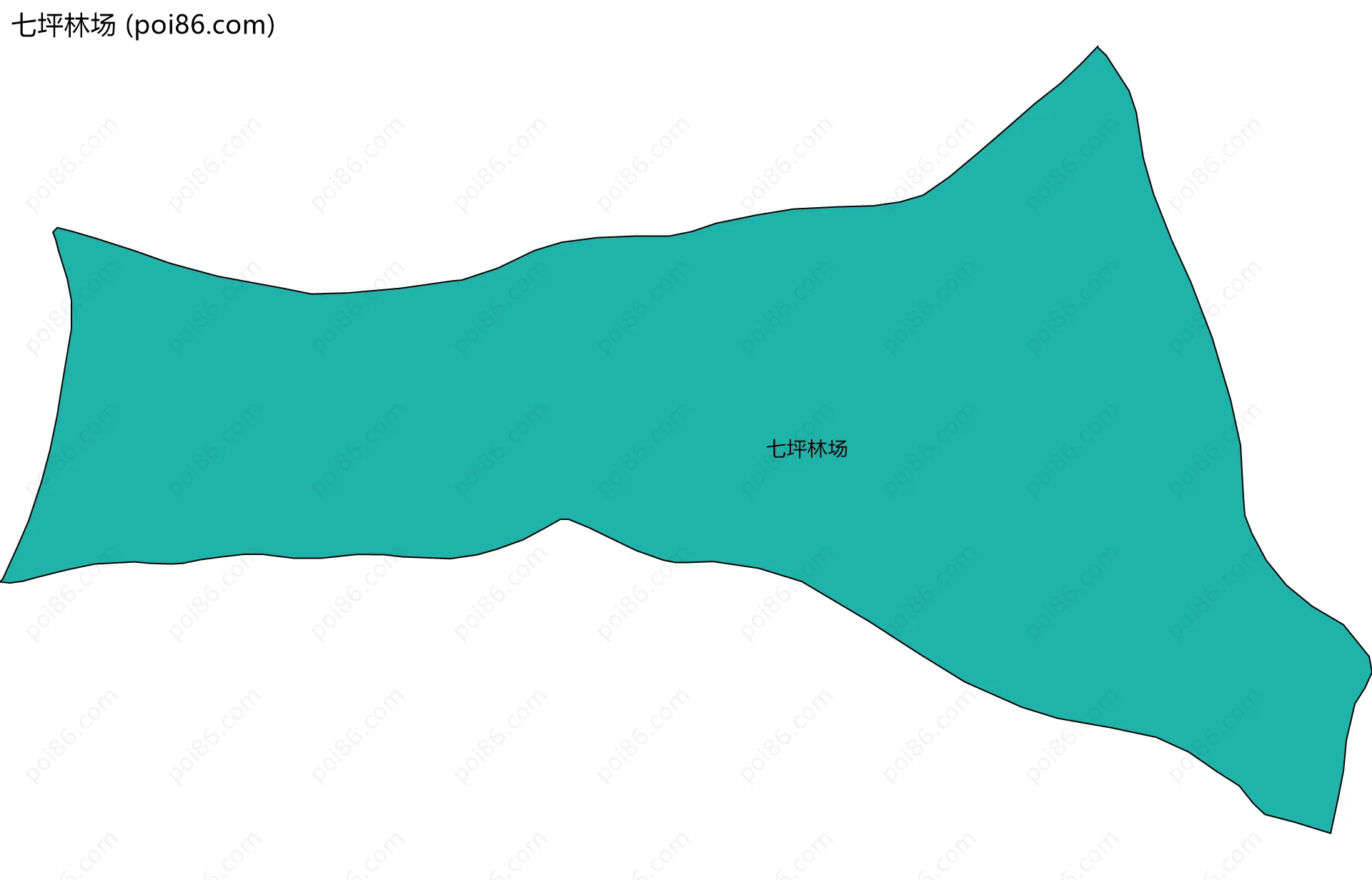 七坪林场边界地图