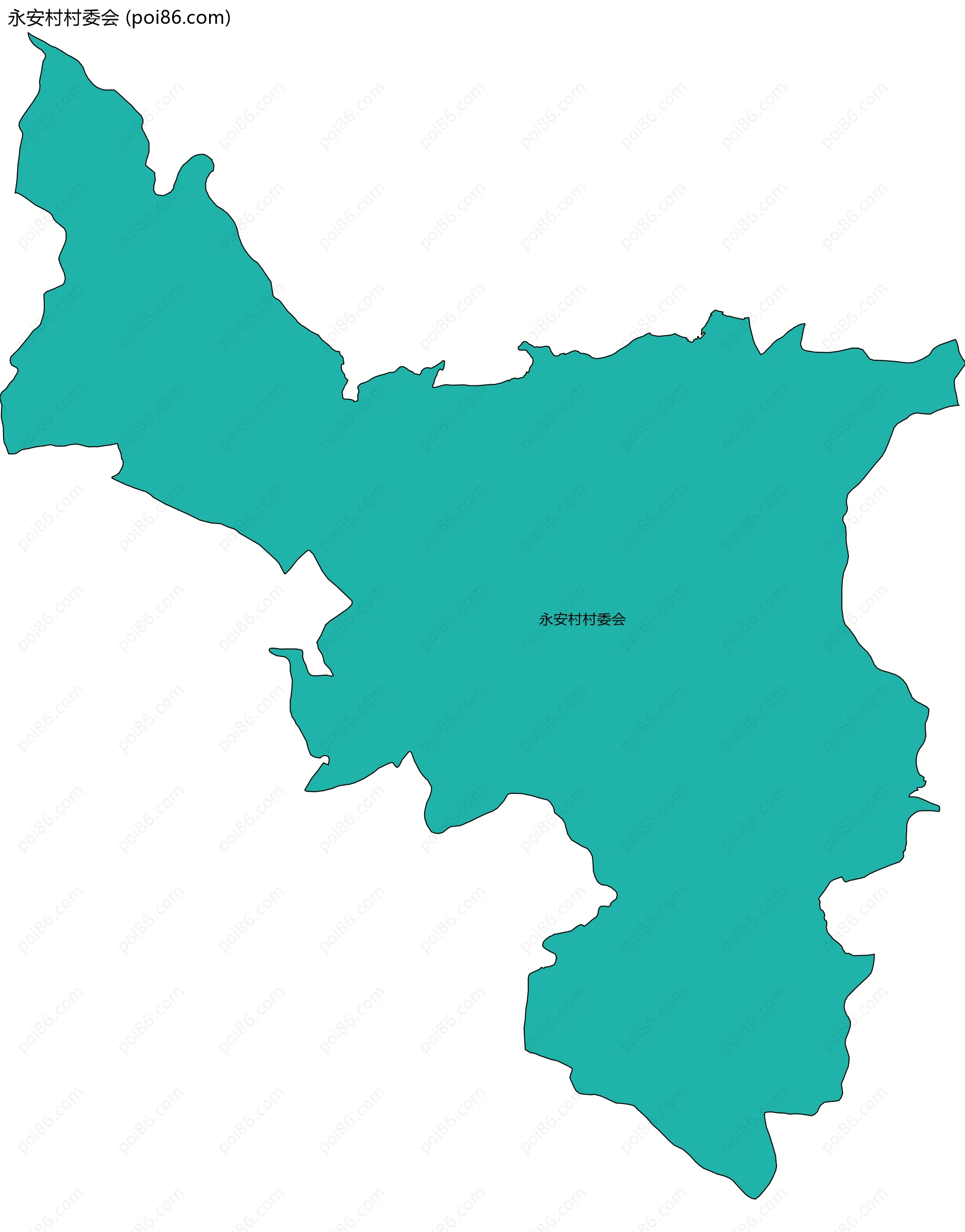 永安村村委会边界地图