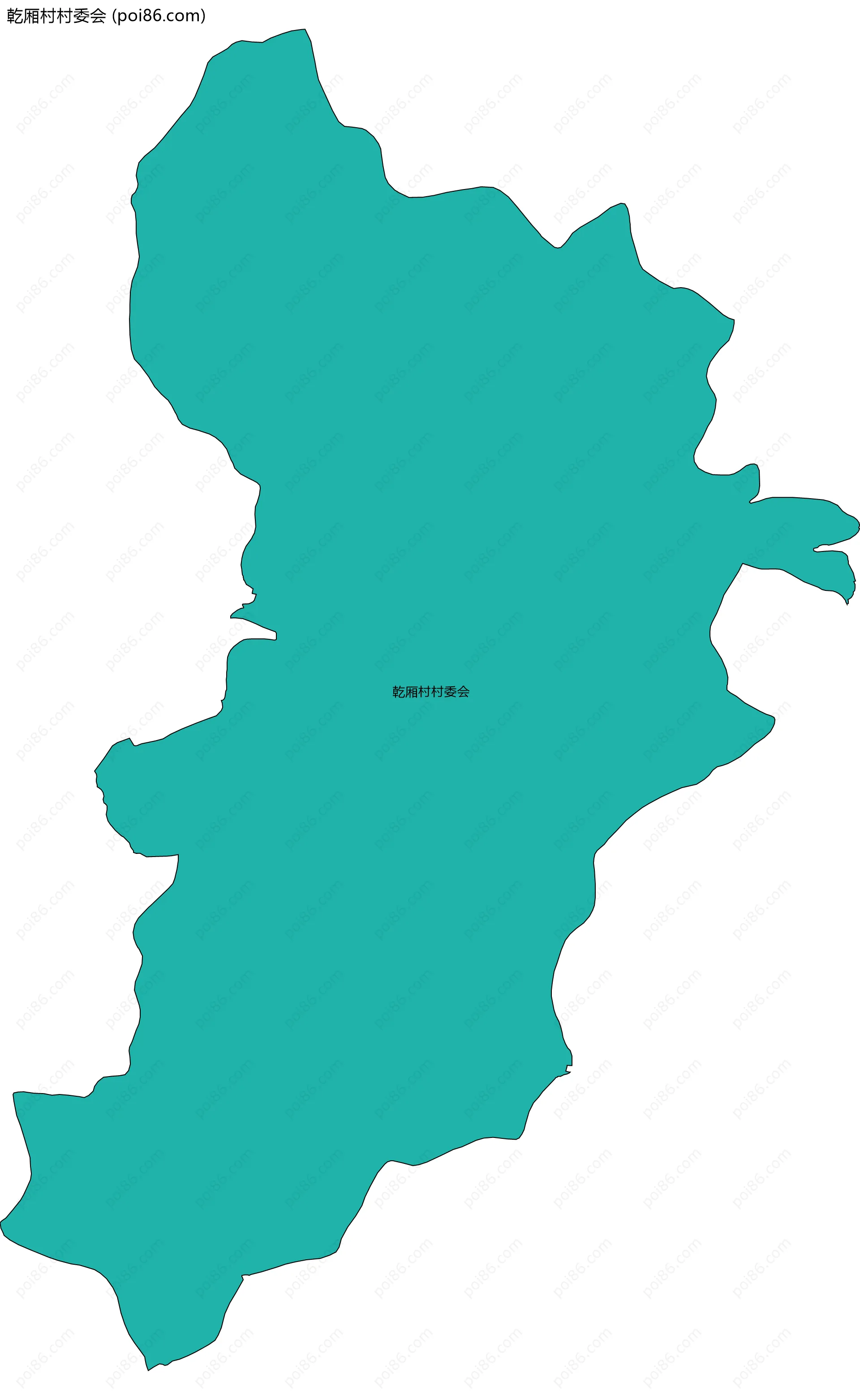 乾厢村村委会边界地图