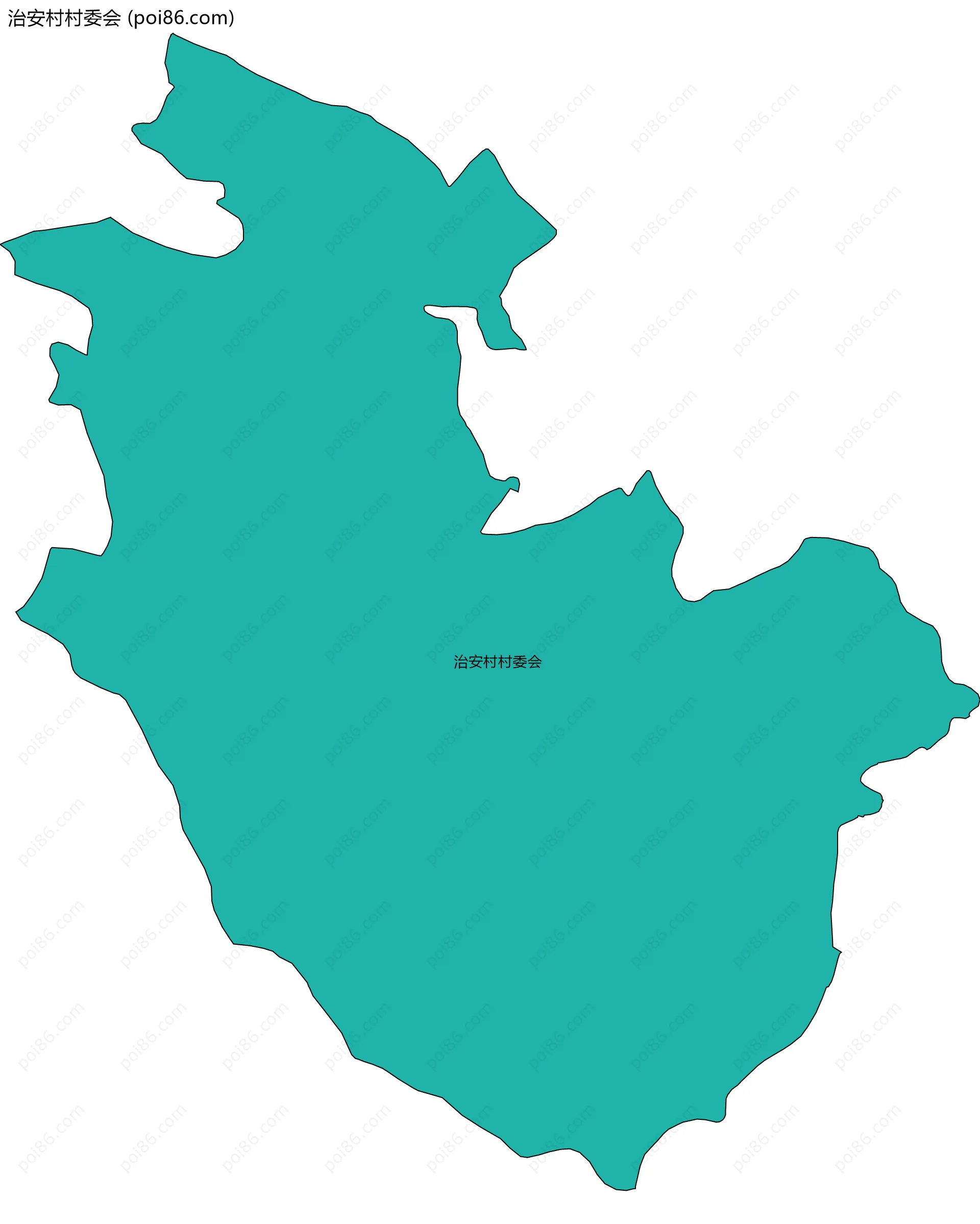 治安村村委会边界地图