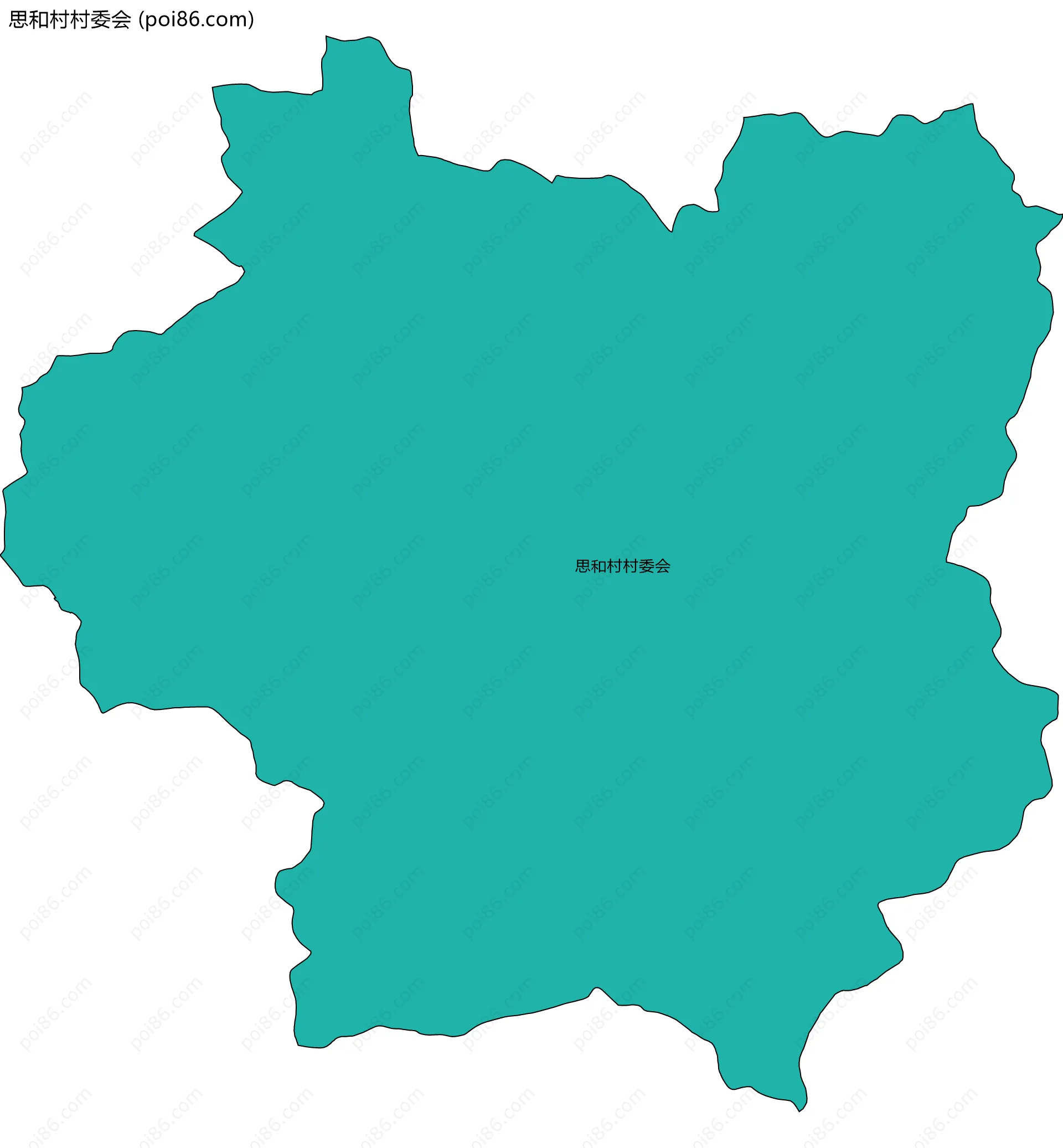 思和村村委会边界地图