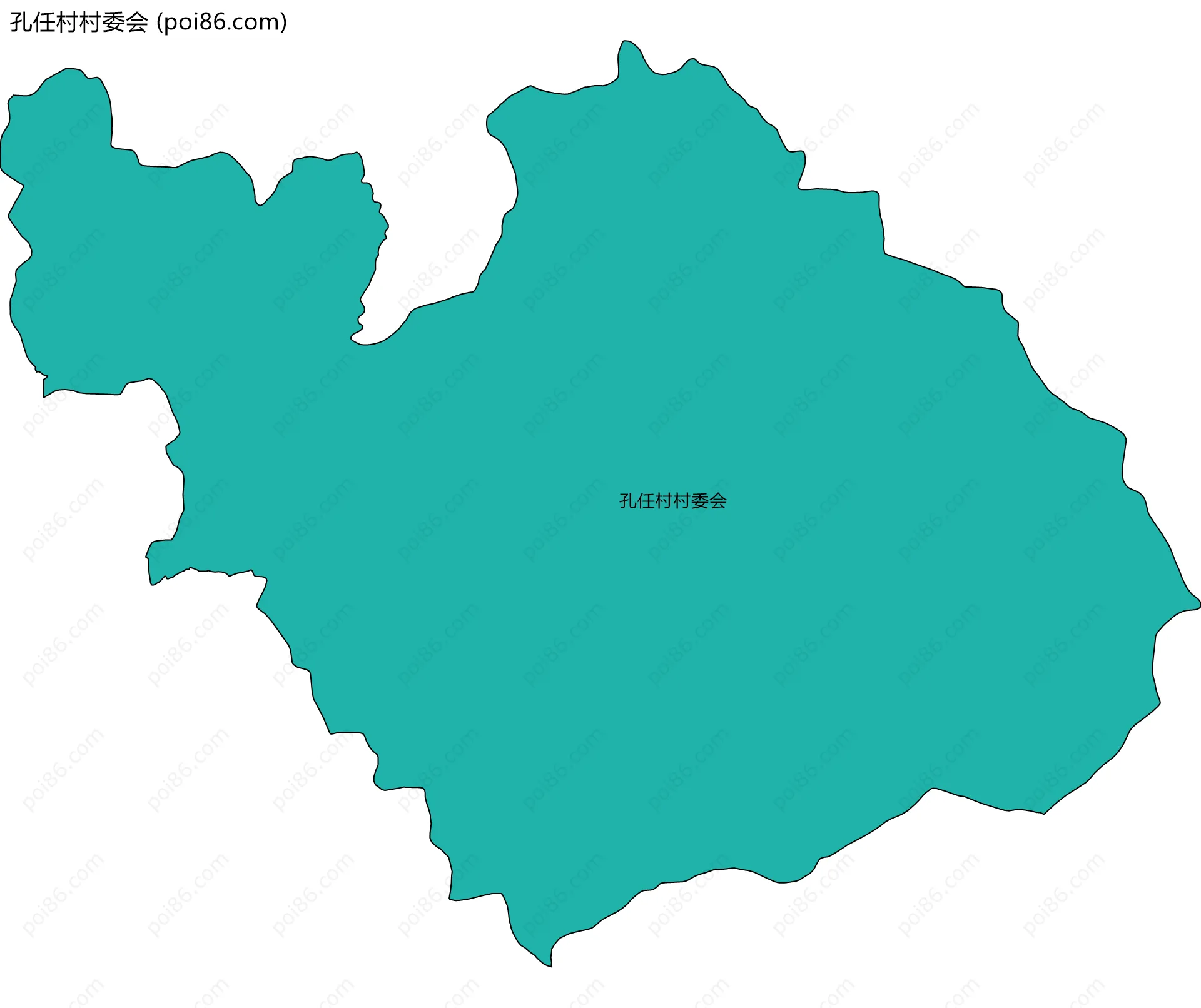 孔任村村委会边界地图