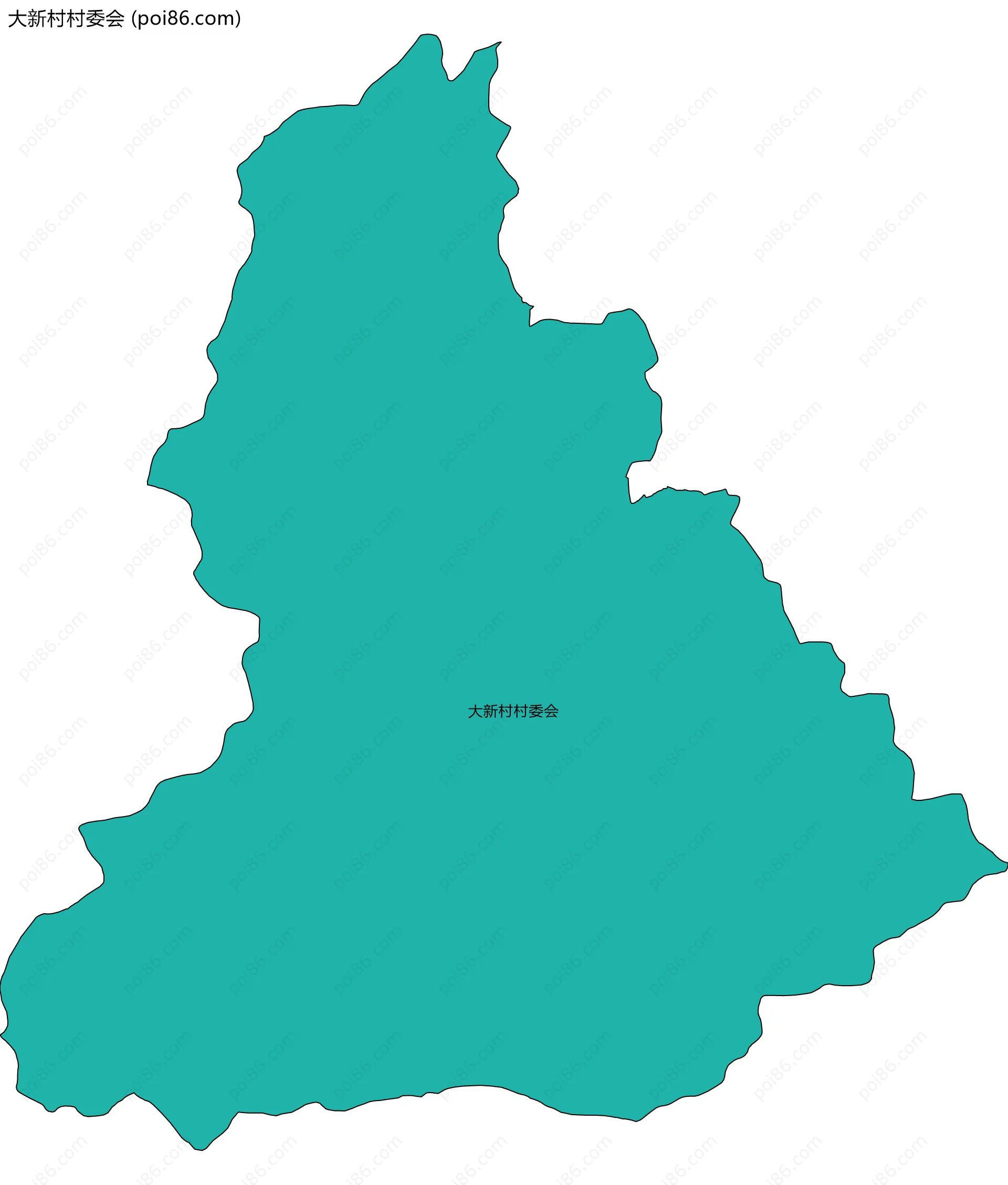 大新村村委会边界地图