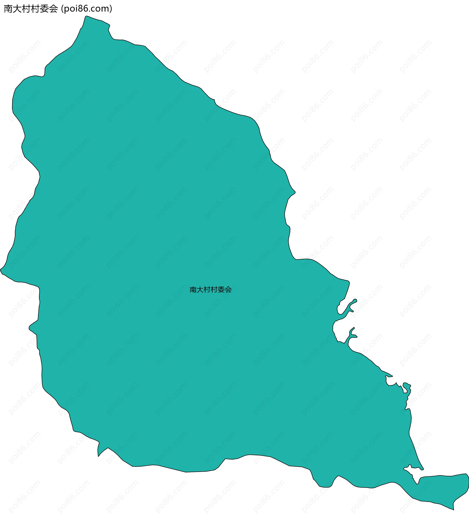 南大村村委会边界地图