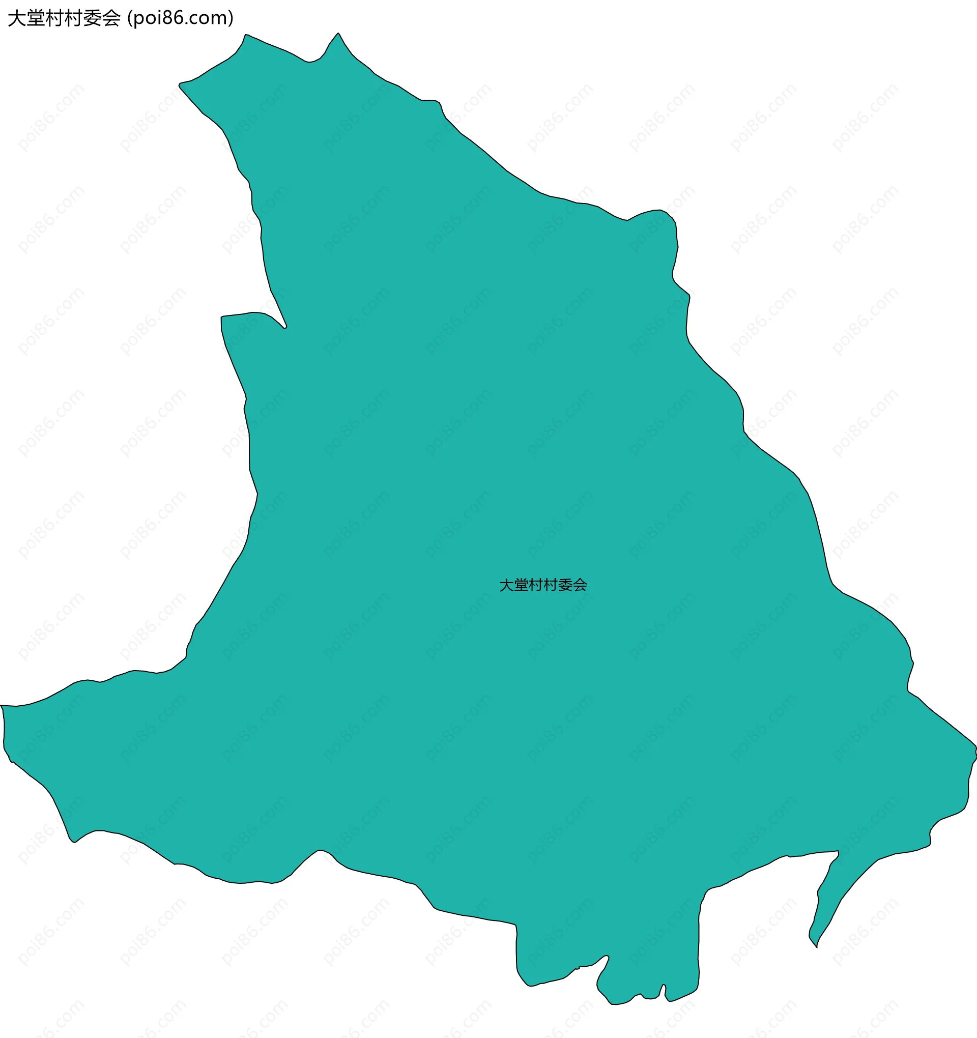 大堂村村委会边界地图