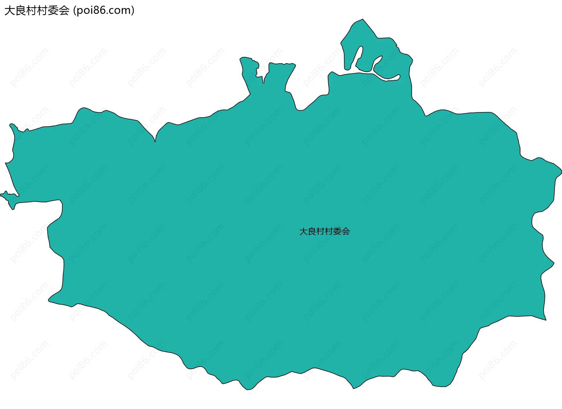 大良村村委会边界地图