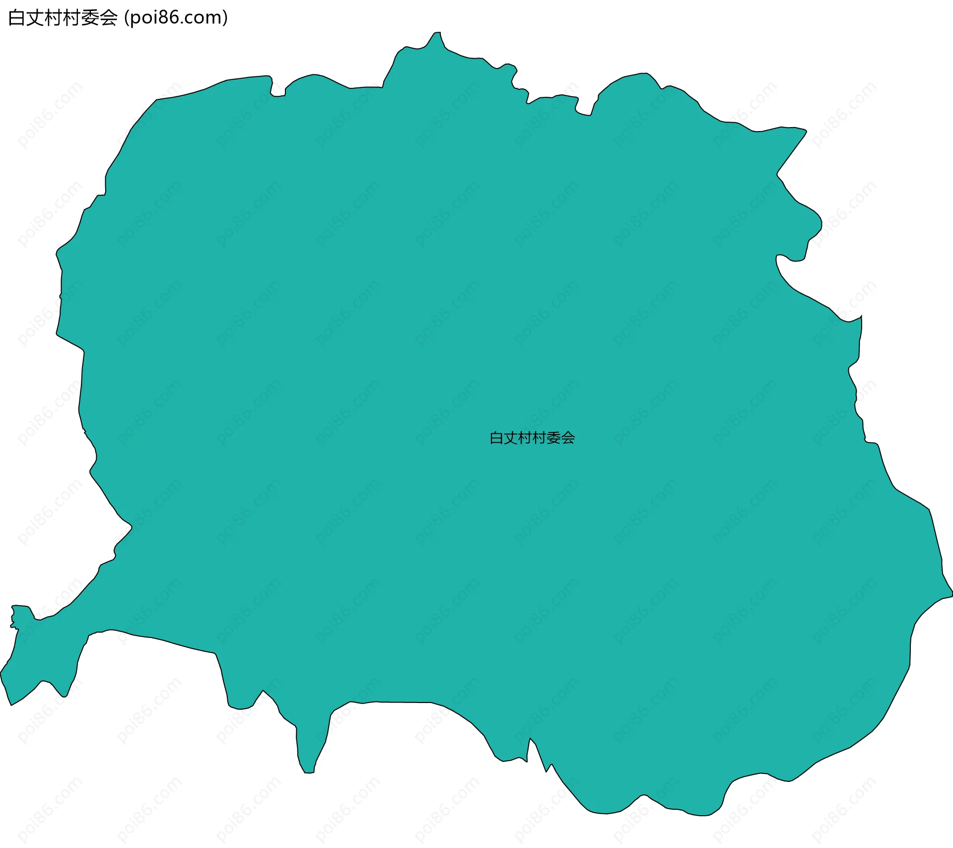 白丈村村委会边界地图