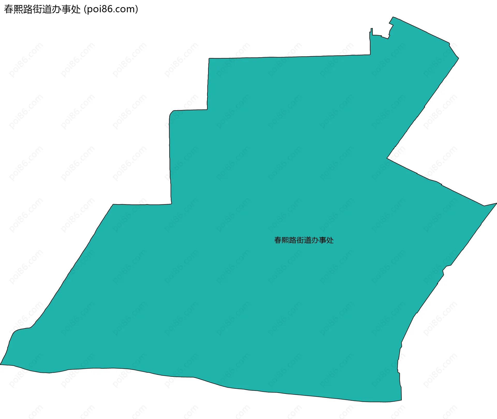 春熙路街道办事处边界地图