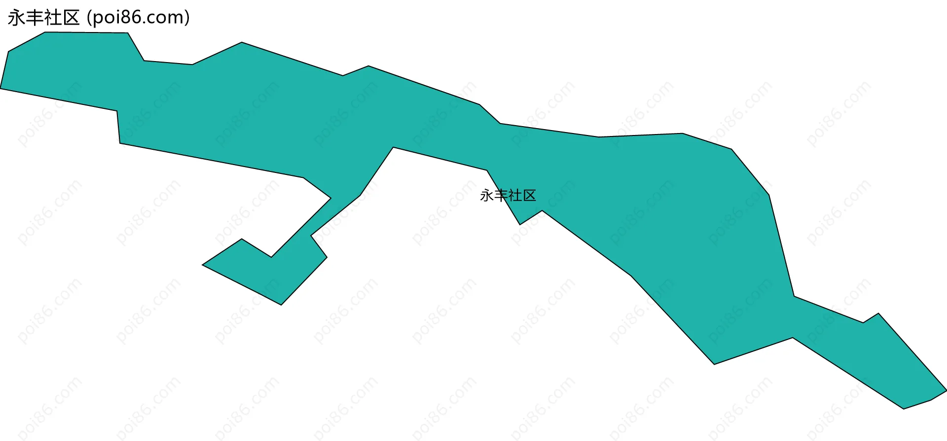 永丰社区边界地图