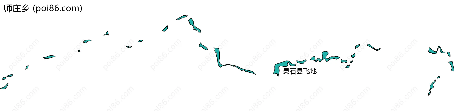 师庄乡边界地图(五级行政区划)