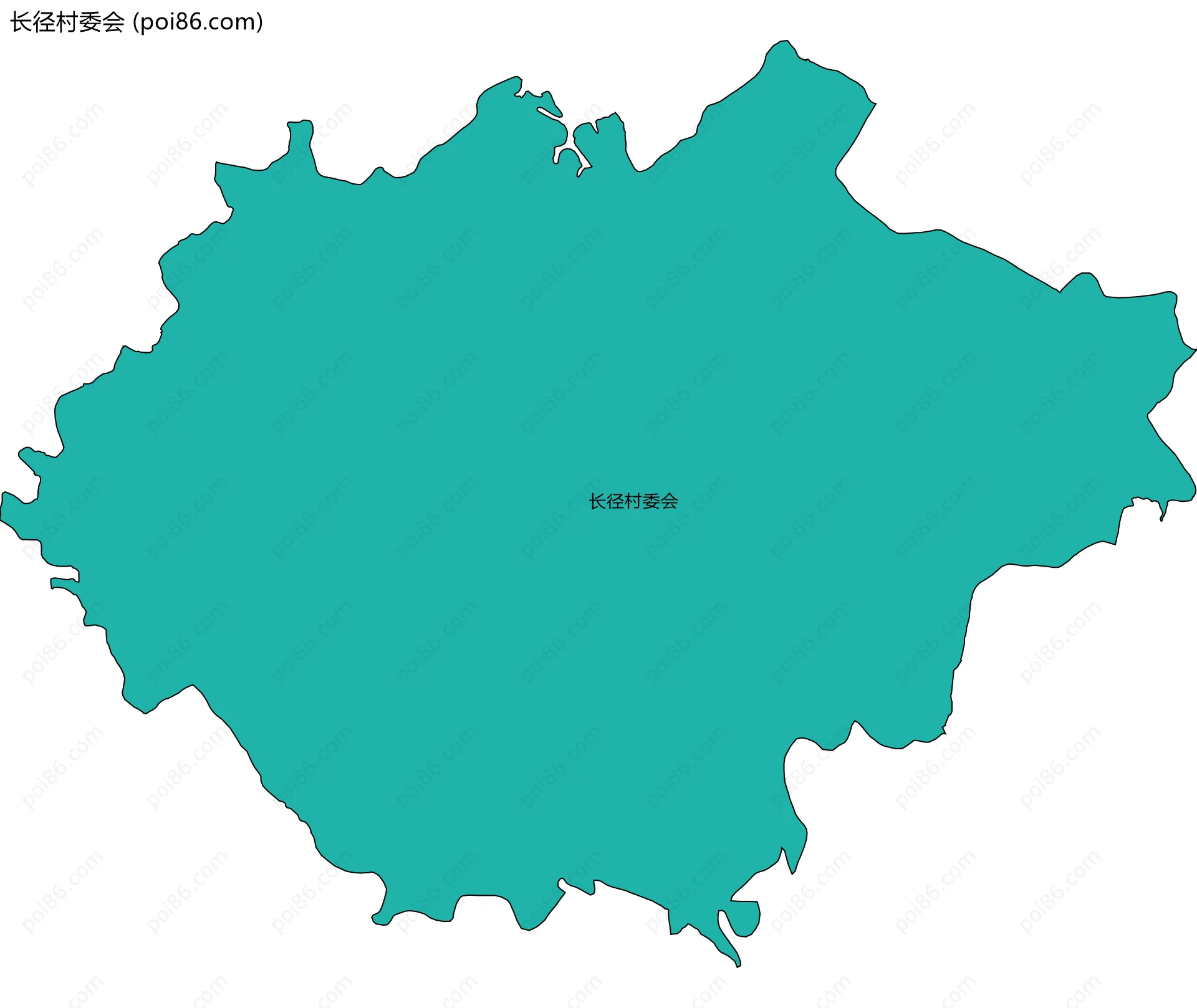 长径村委会边界地图
