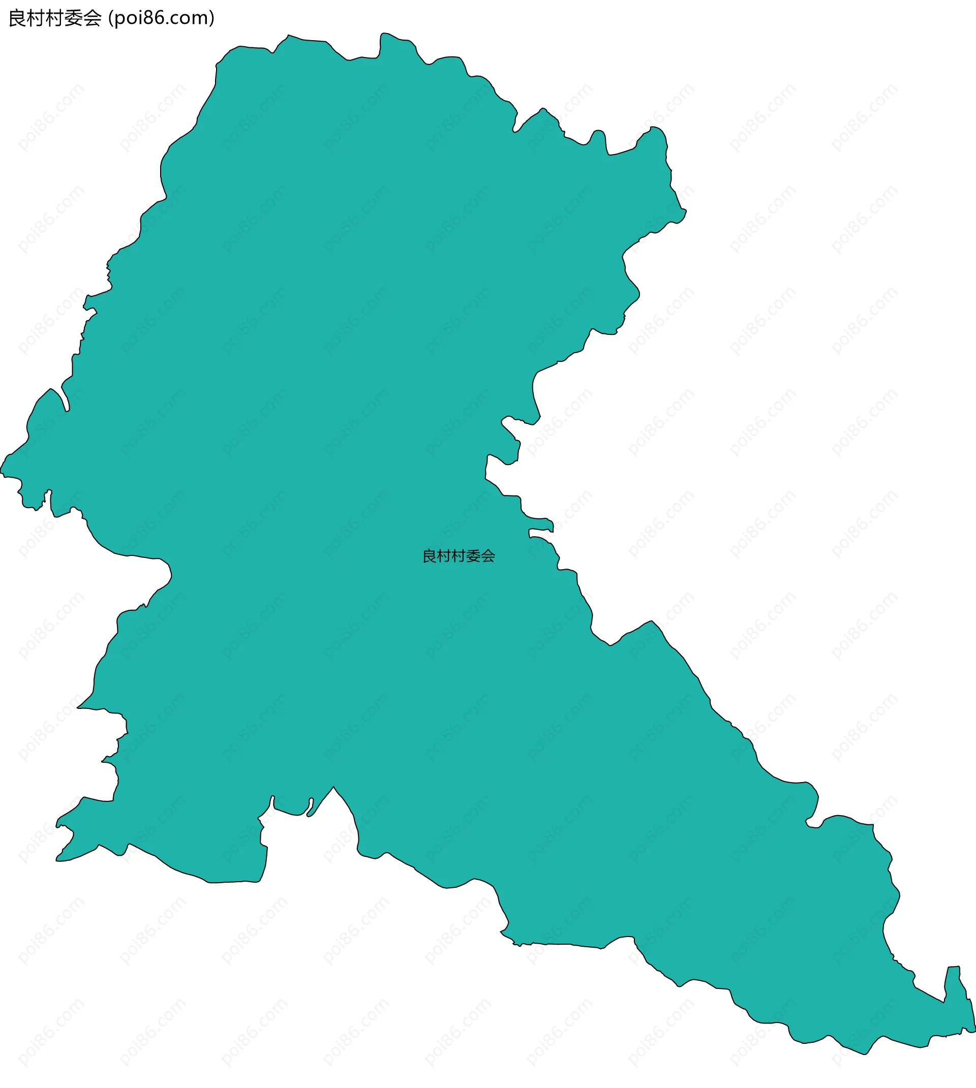 良村村委会边界地图