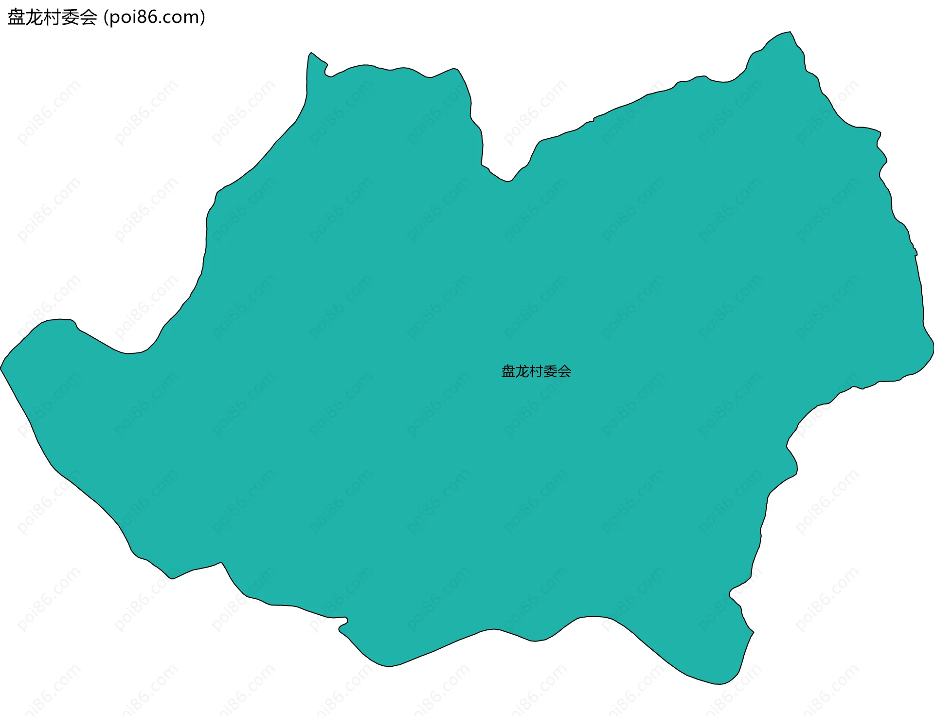 盘龙村委会边界地图