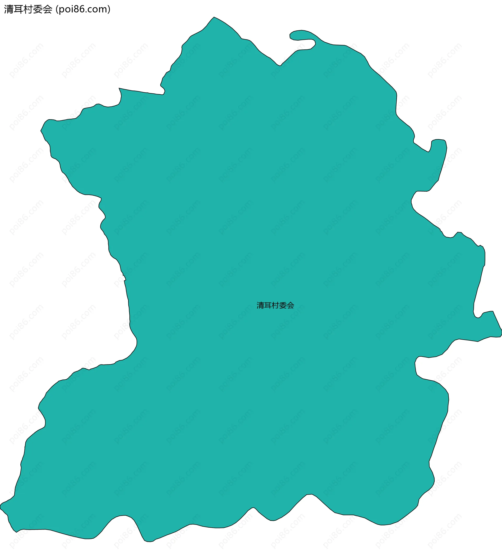 清耳村委会边界地图
